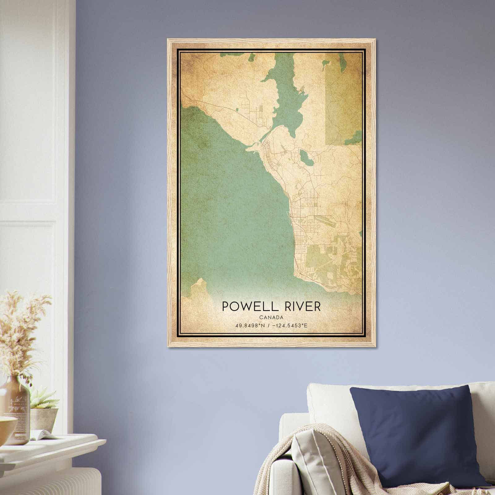Deerfield Kansas Map Poster, Modern Home Decor Wall Art Print (Copy)