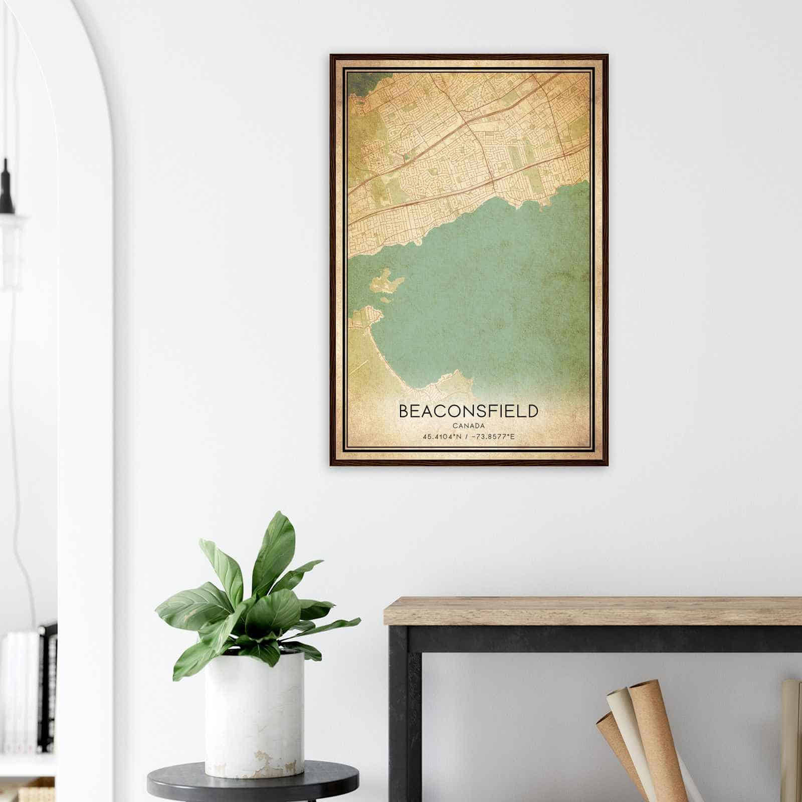Deerfield Kansas Map Poster, Modern Home Decor Wall Art Print (Copy)