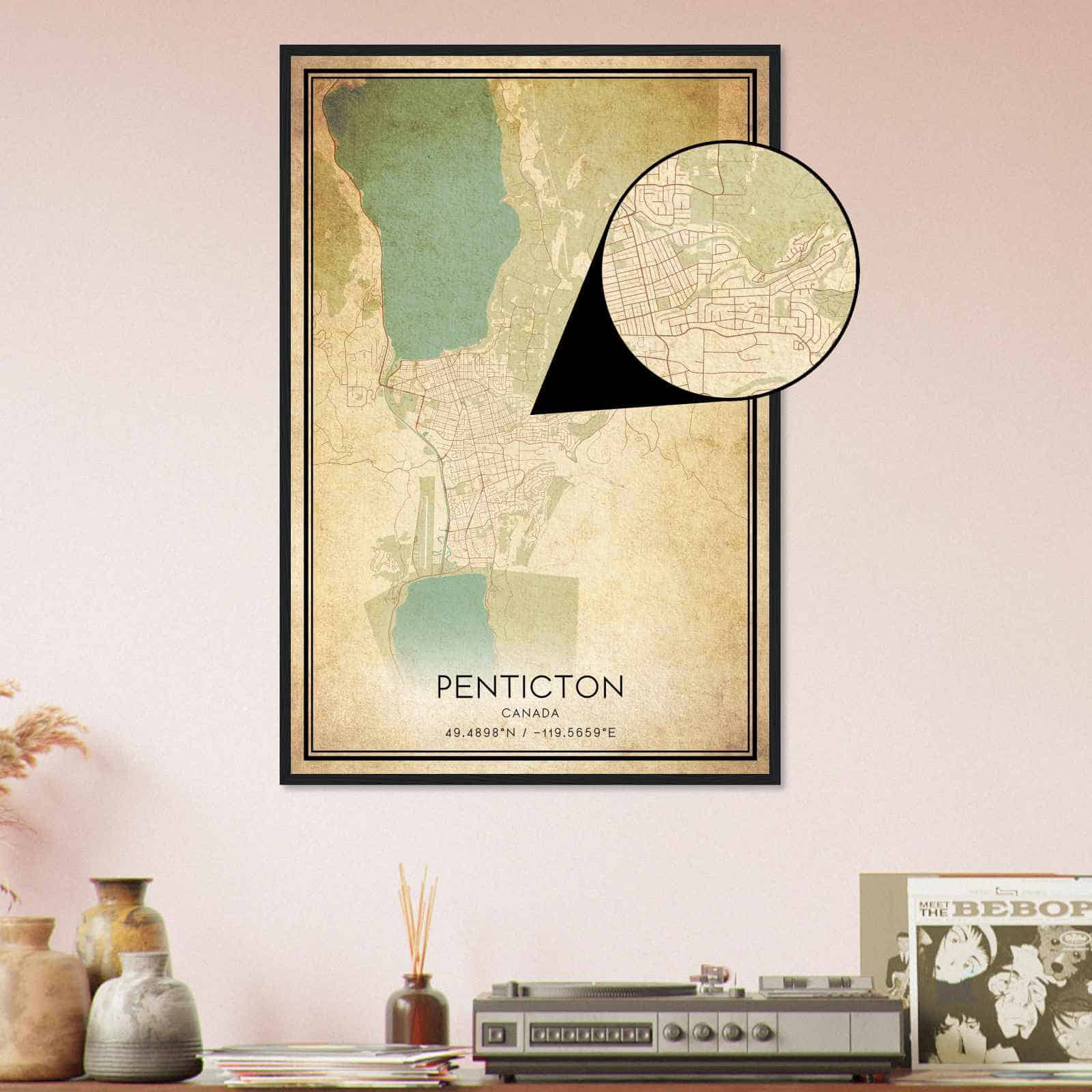 Deerfield Kansas Map Poster, Modern Home Decor Wall Art Print (Copy)
