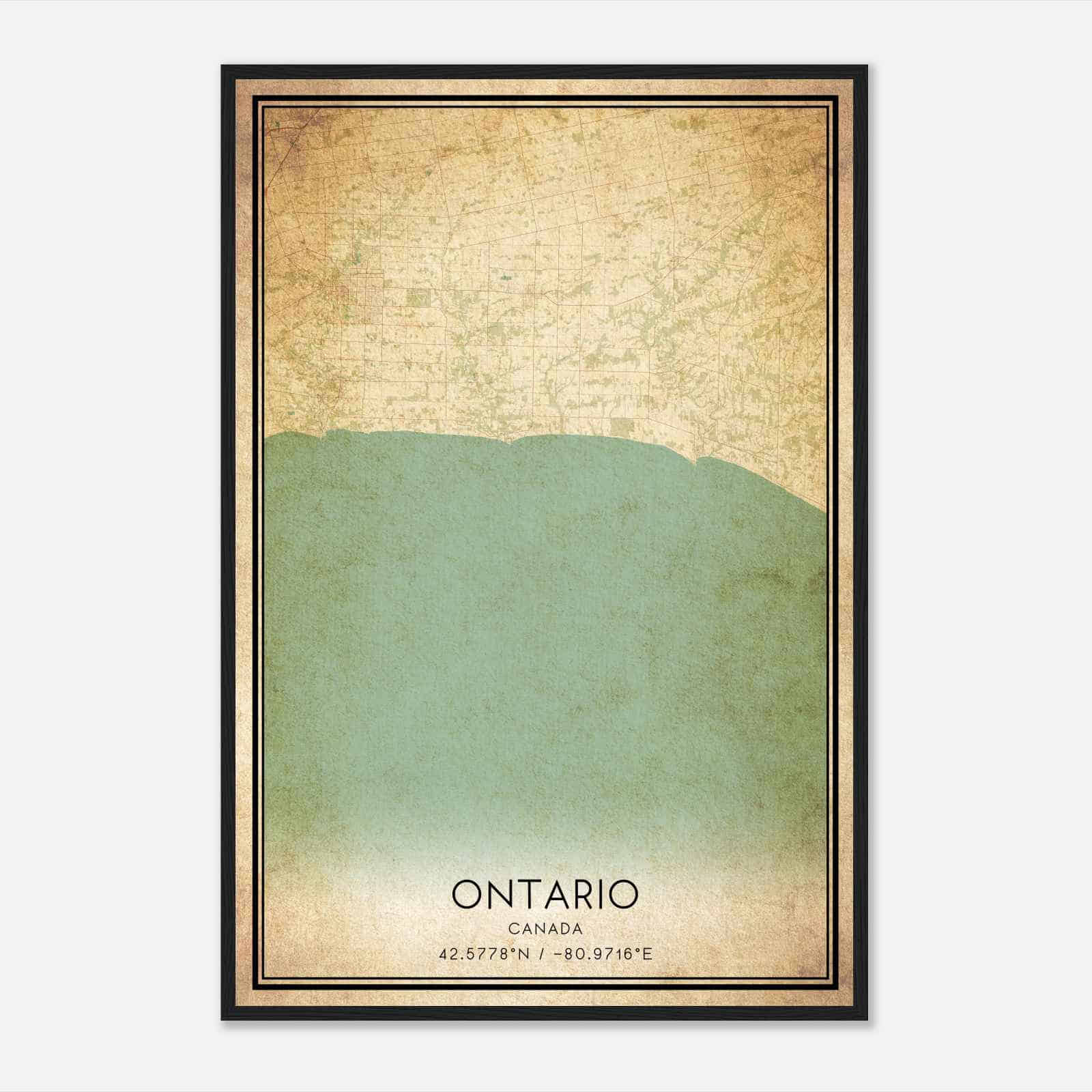 Vintage Malahide Canada Map Poster, Malahide City Road Wall Art Print