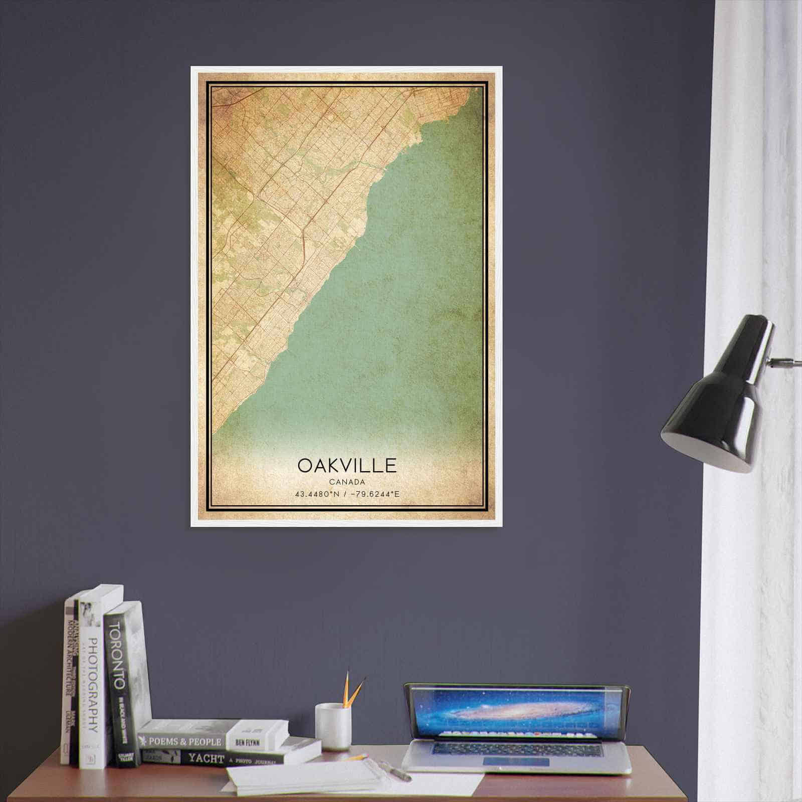 Deerfield Kansas Map Poster, Modern Home Decor Wall Art Print (Copy)