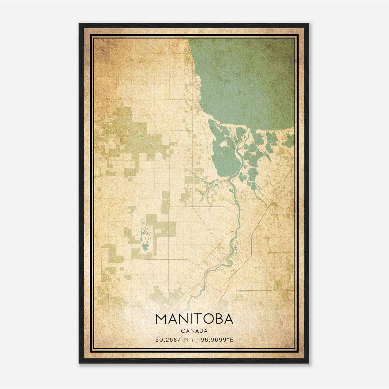 Vintage St. Andrews Canada Map Poster, St. Andrews City Road Wall Art Print