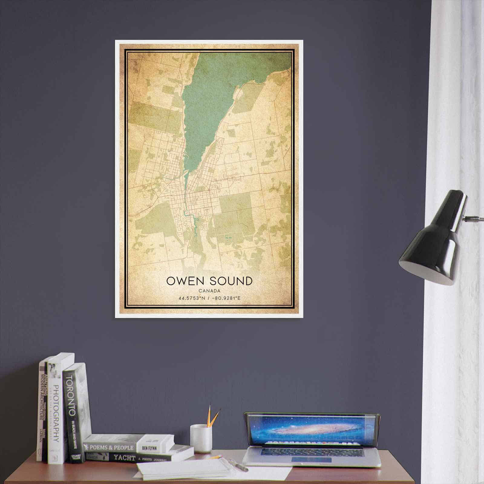 Deerfield Kansas Map Poster, Modern Home Decor Wall Art Print (Copy)