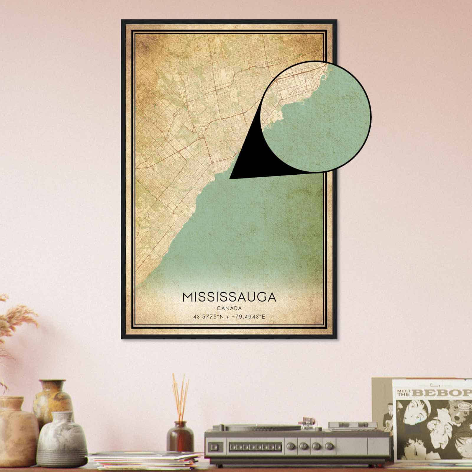 Deerfield Kansas Map Poster, Modern Home Decor Wall Art Print (Copy)