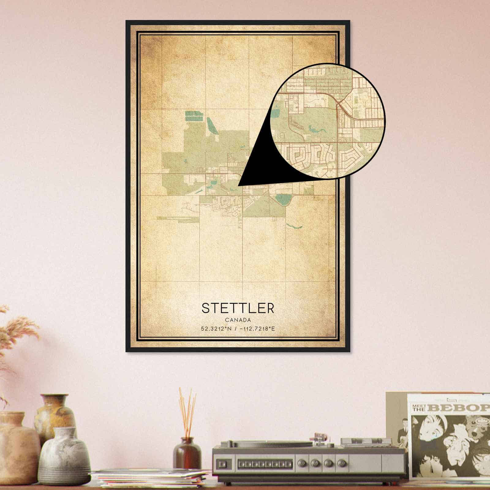 Deerfield Kansas Map Poster, Modern Home Decor Wall Art Print (Copy)
