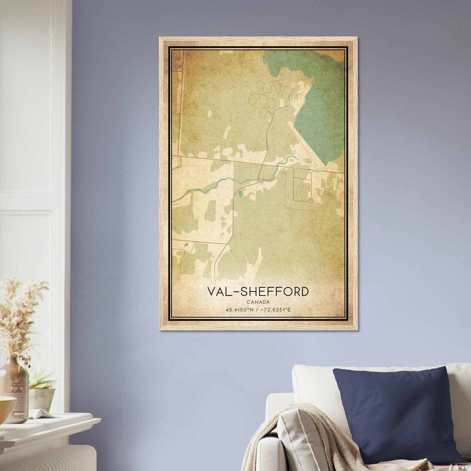 Deerfield Kansas Map Poster, Modern Home Decor Wall Art Print (Copy)