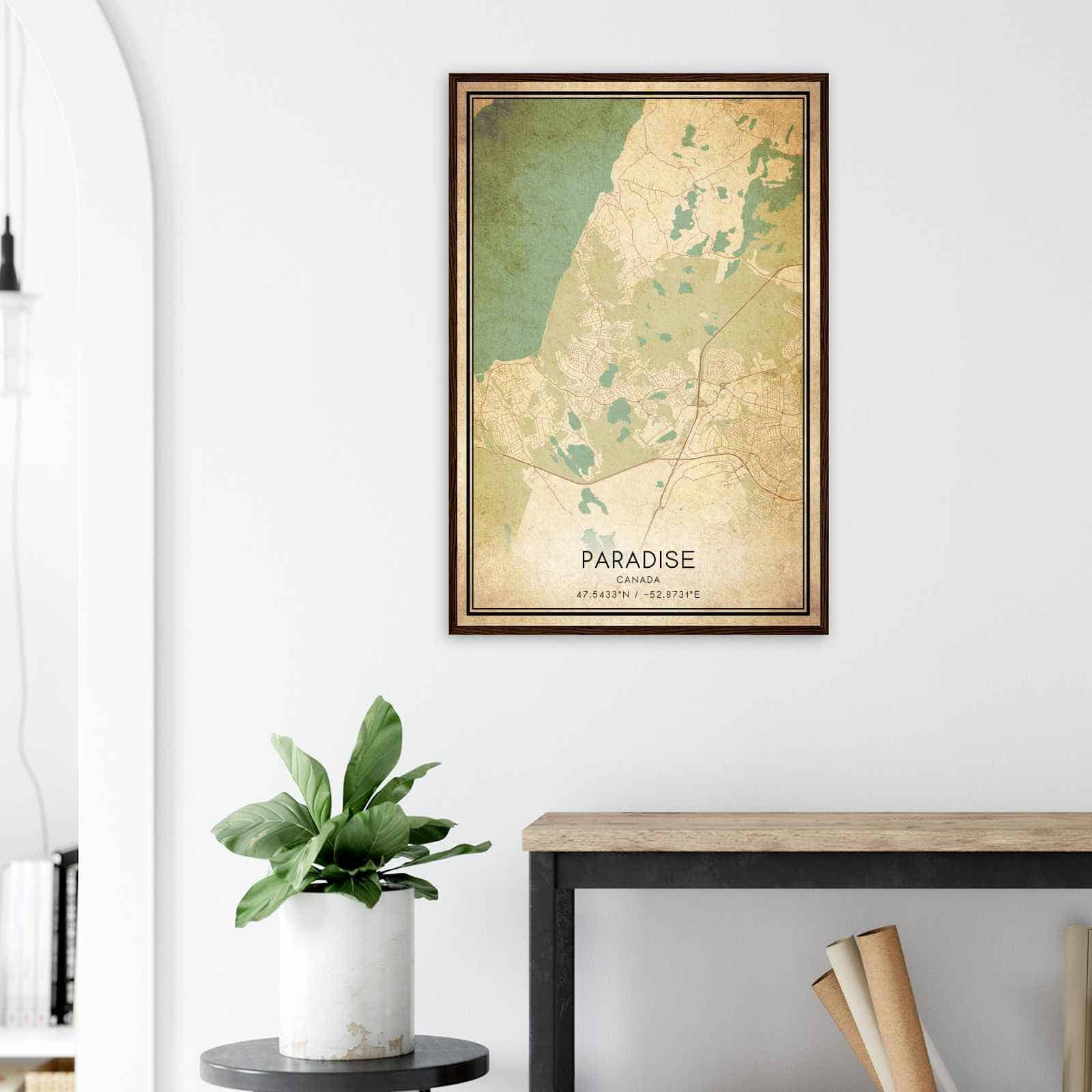Deerfield Kansas Map Poster, Modern Home Decor Wall Art Print (Copy)