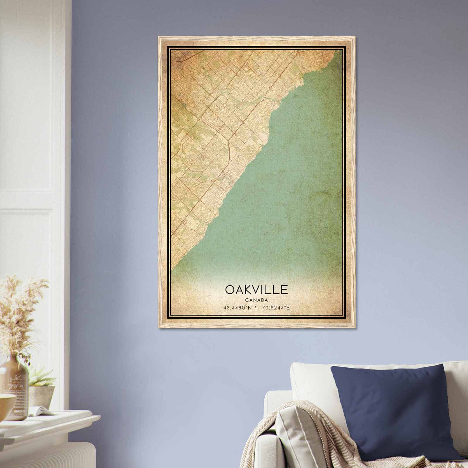 Deerfield Kansas Map Poster, Modern Home Decor Wall Art Print (Copy)