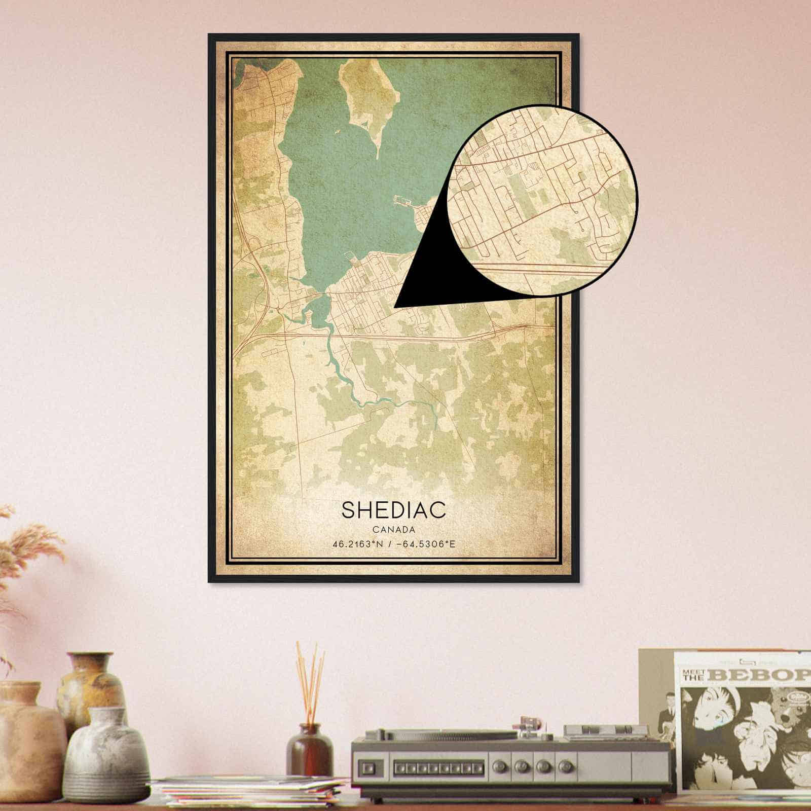 Deerfield Kansas Map Poster, Modern Home Decor Wall Art Print (Copy)