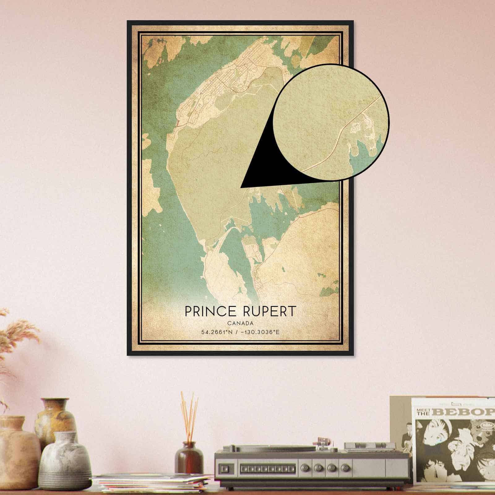 Deerfield Kansas Map Poster, Modern Home Decor Wall Art Print (Copy)