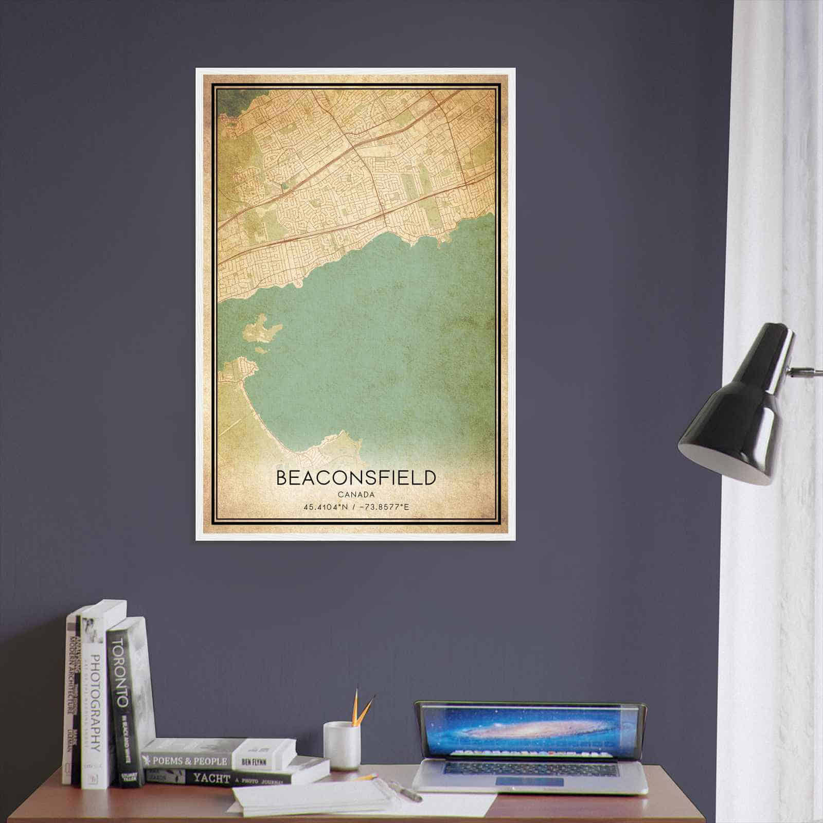 Deerfield Kansas Map Poster, Modern Home Decor Wall Art Print (Copy)