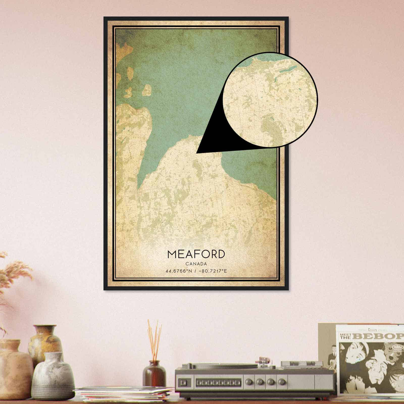 Deerfield Kansas Map Poster, Modern Home Decor Wall Art Print (Copy)