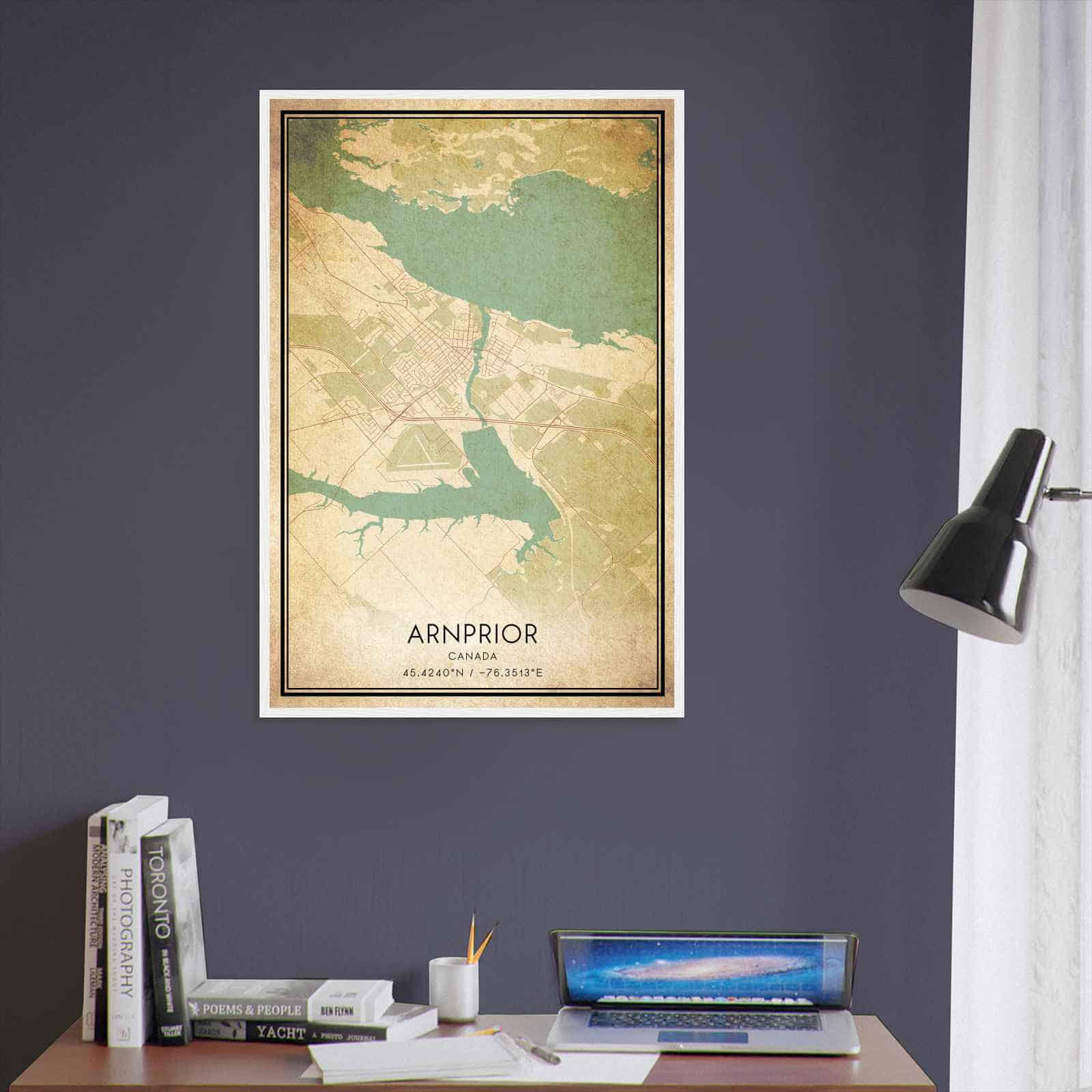 Deerfield Kansas Map Poster, Modern Home Decor Wall Art Print (Copy)
