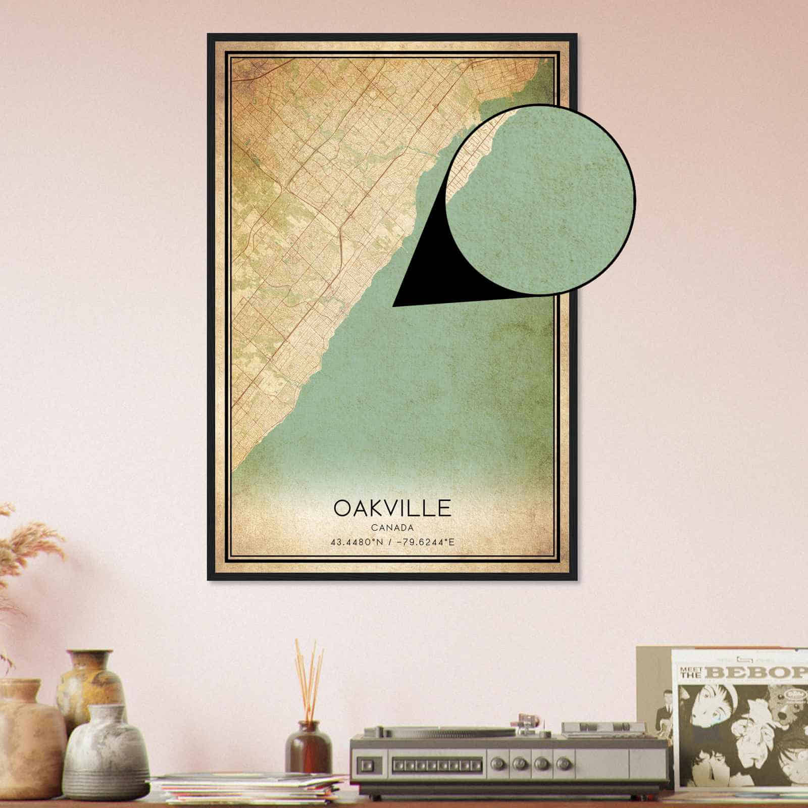 Deerfield Kansas Map Poster, Modern Home Decor Wall Art Print (Copy)