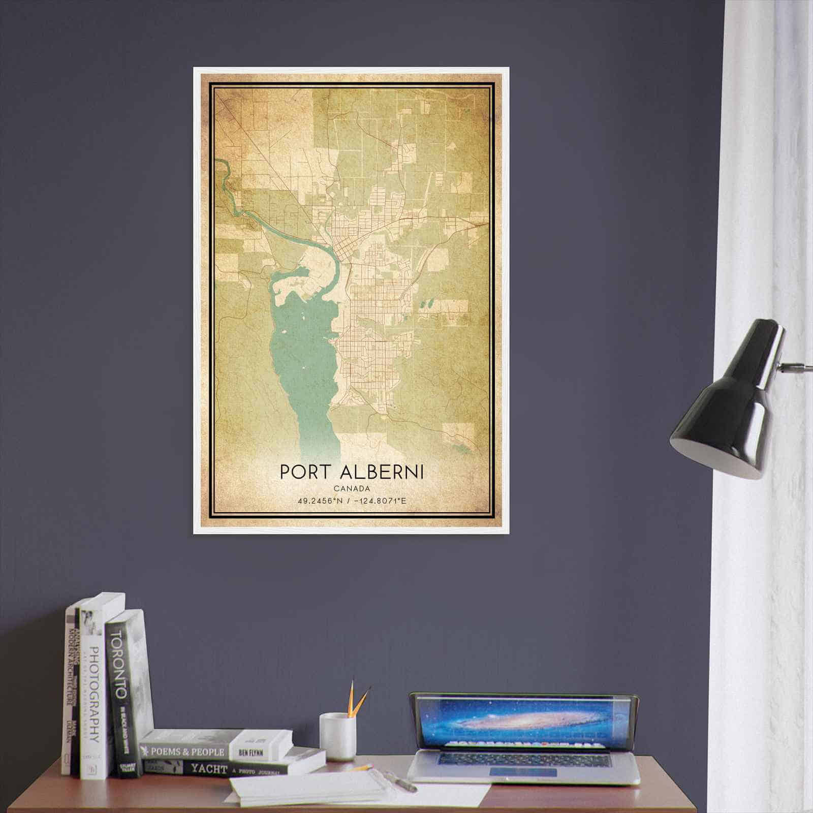 Deerfield Kansas Map Poster, Modern Home Decor Wall Art Print (Copy)