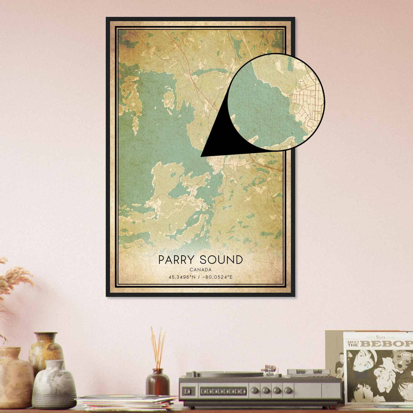 Deerfield Kansas Map Poster, Modern Home Decor Wall Art Print (Copy)