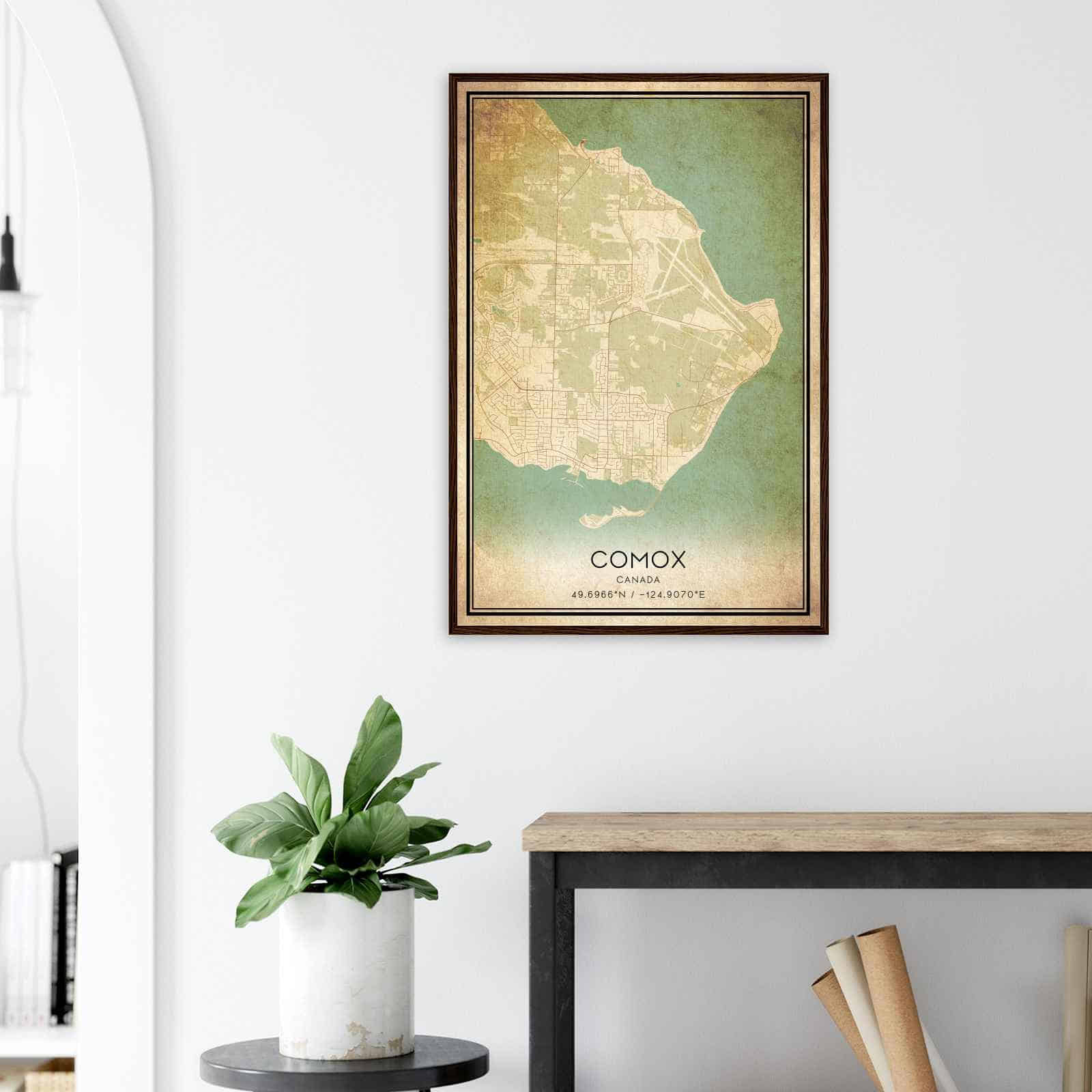 Deerfield Kansas Map Poster, Modern Home Decor Wall Art Print (Copy)