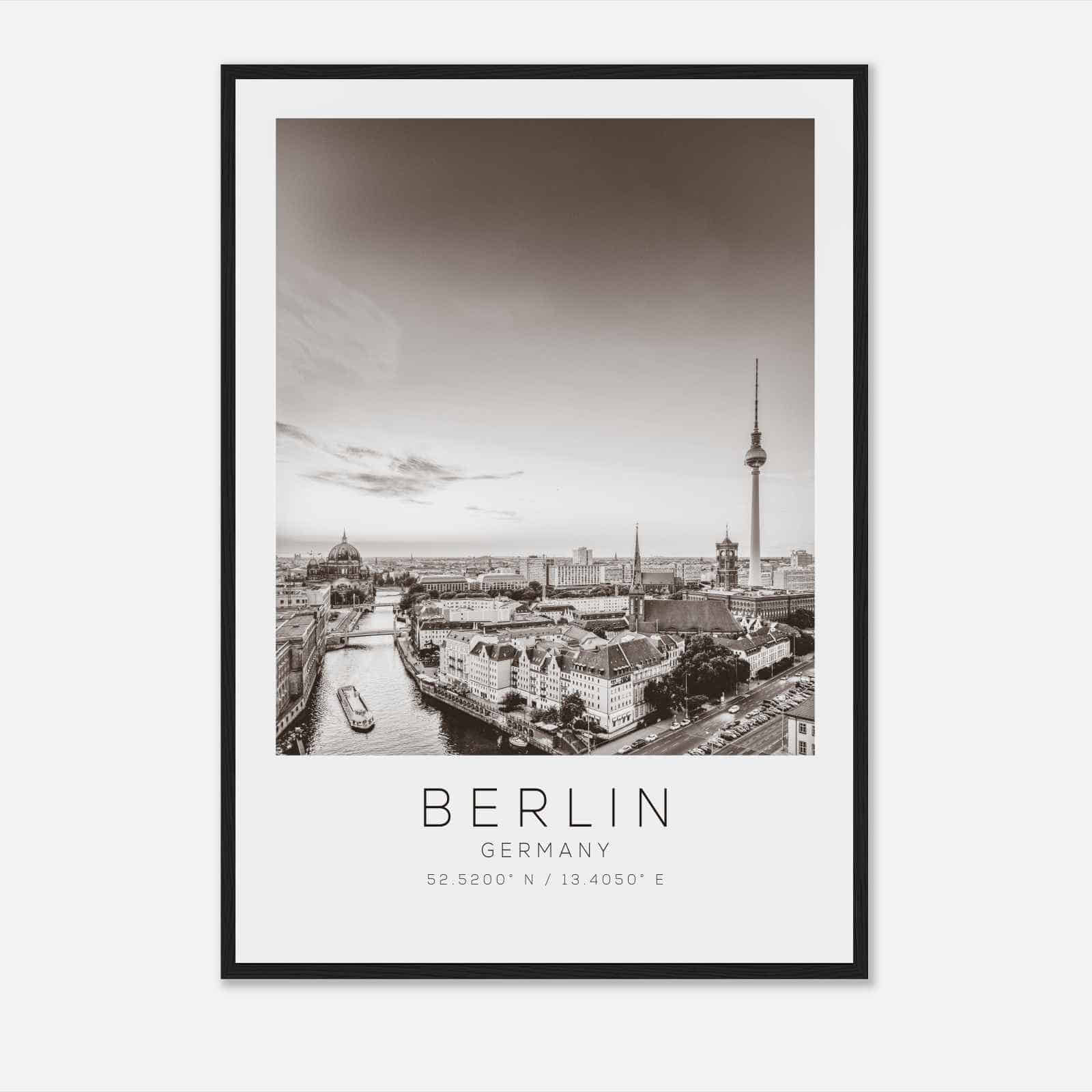 BERLIN Germany Travel Photo Poster BW, BERLIN Travel Print, Minimalist Travel Poster Print DS2
