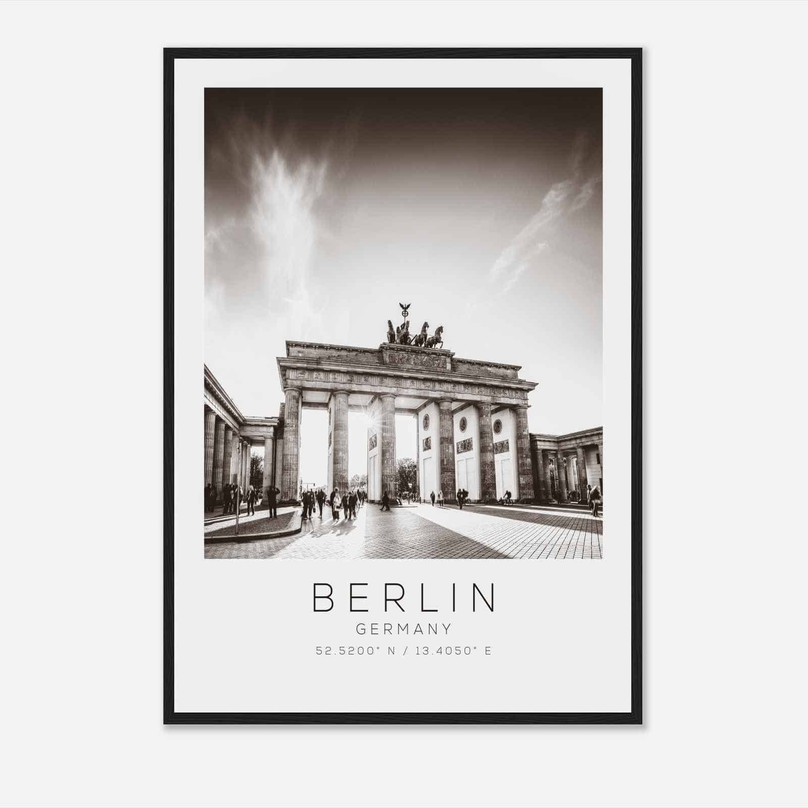 BERLIN Germany Travel Photo Poster BW, BERLIN Travel Print, Minimalist Travel Poster Print