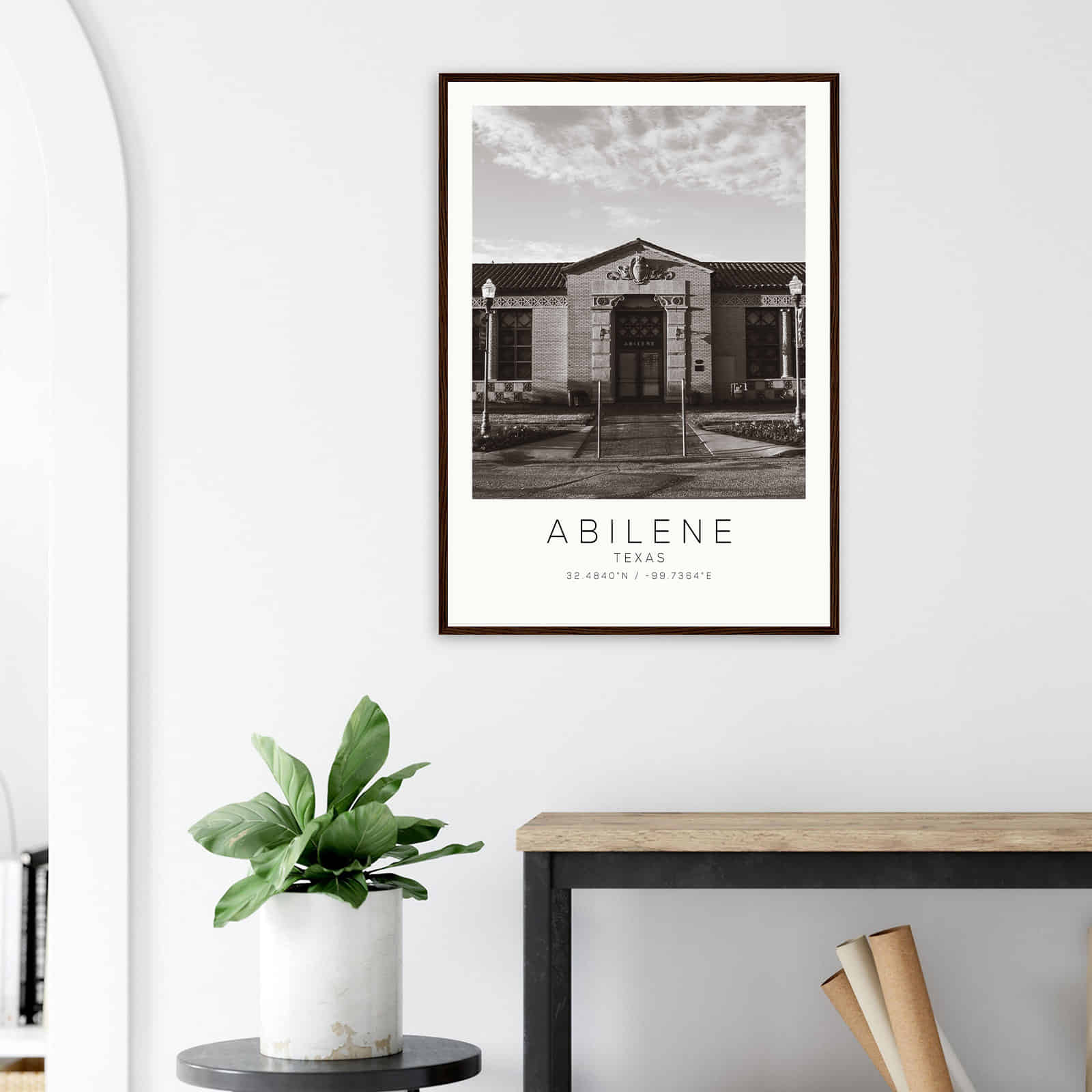 Deerfield Kansas Map Poster, Modern Home Decor Wall Art Print (Copy)