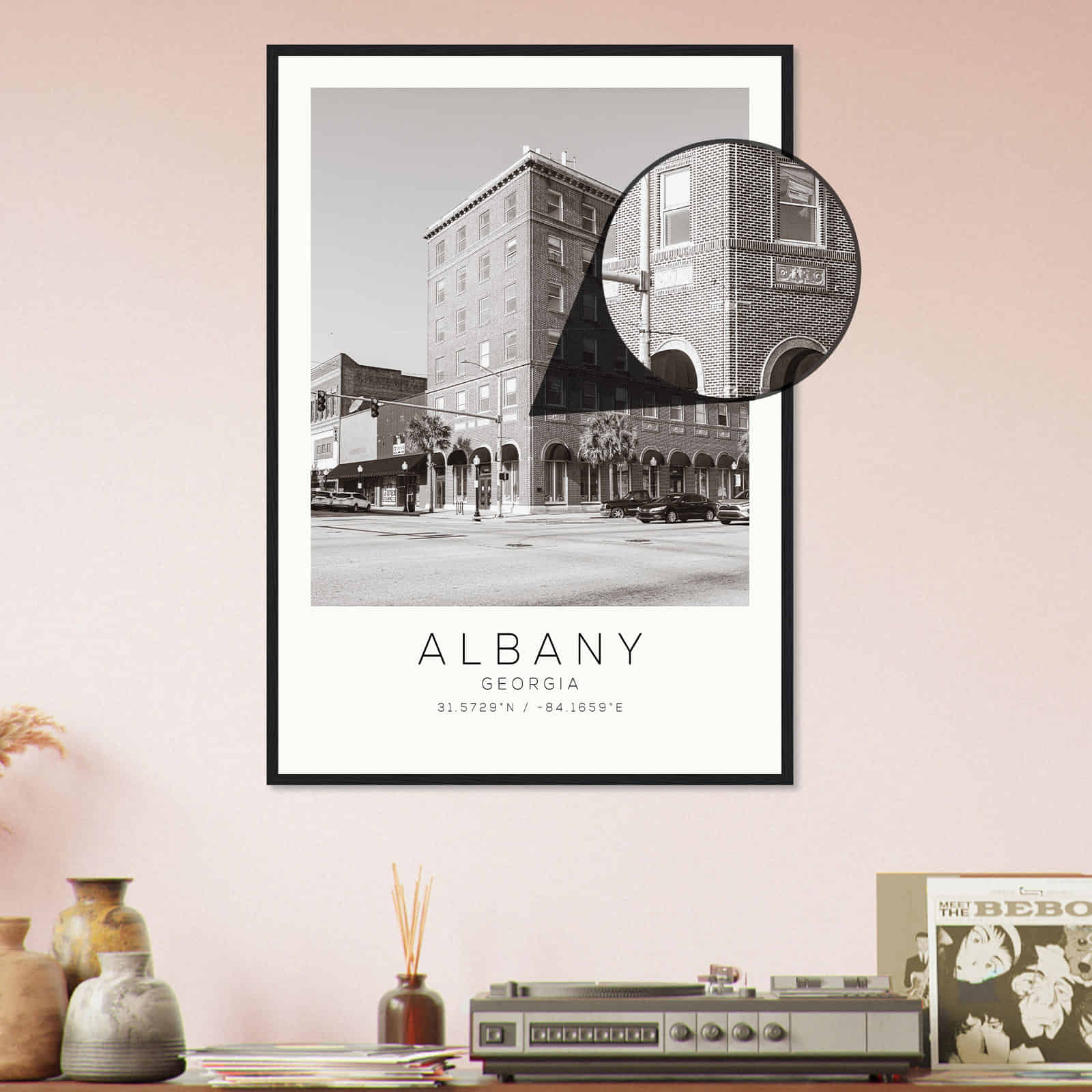 Deerfield Kansas Map Poster, Modern Home Decor Wall Art Print (Copy)