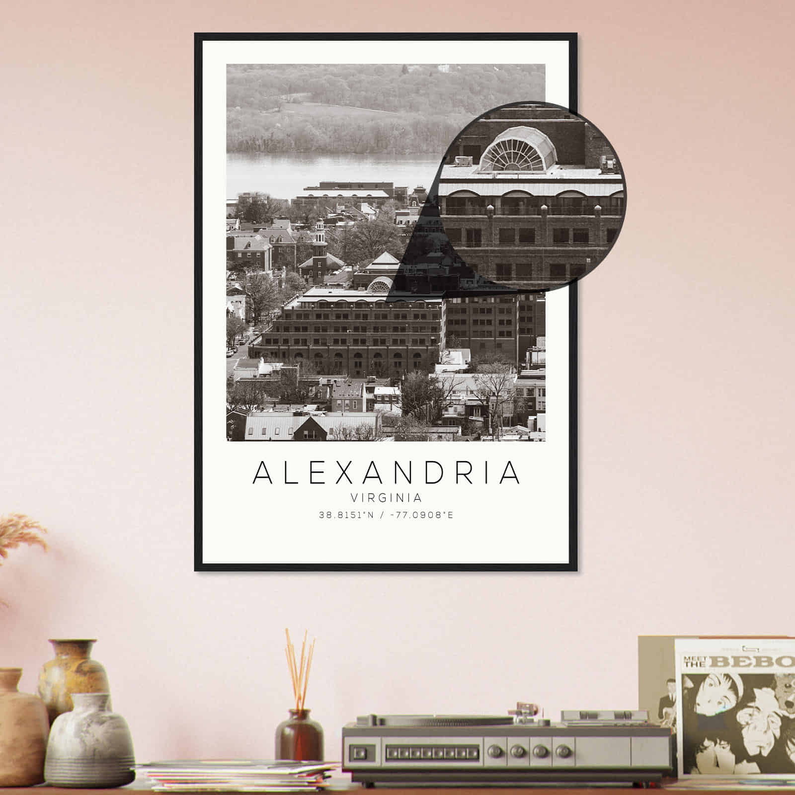 Deerfield Kansas Map Poster, Modern Home Decor Wall Art Print (Copy)