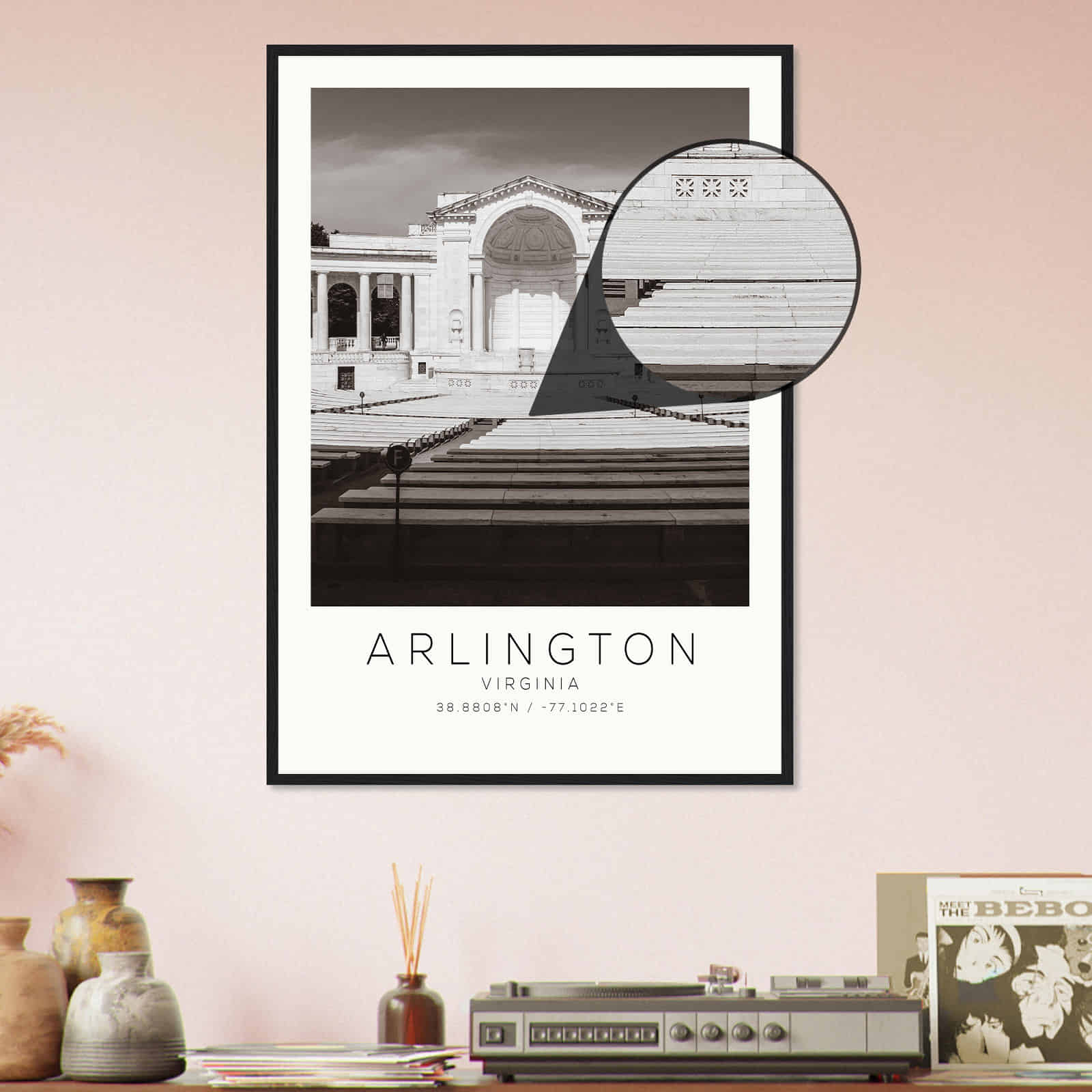 Deerfield Kansas Map Poster, Modern Home Decor Wall Art Print (Copy)