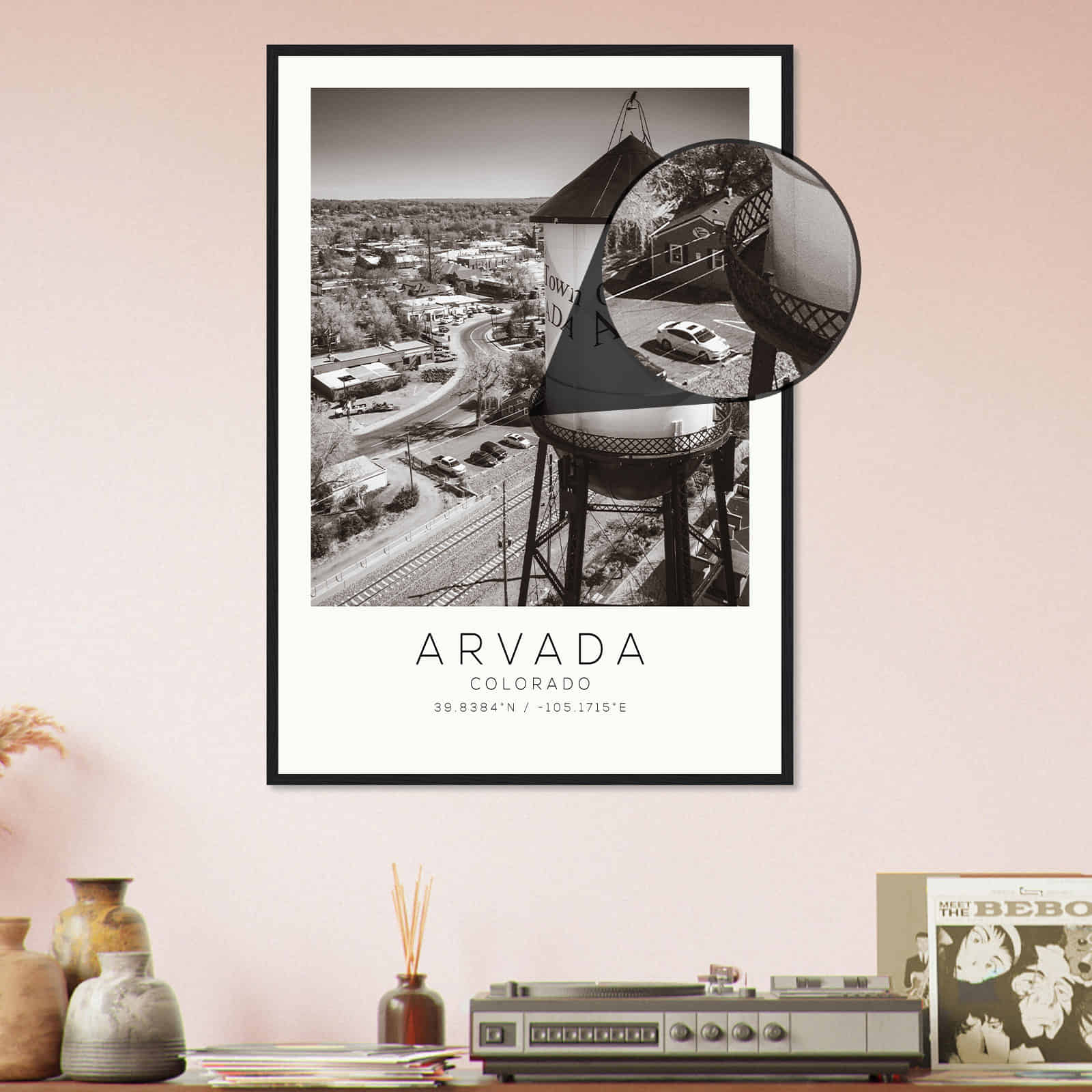 Deerfield Kansas Map Poster, Modern Home Decor Wall Art Print (Copy)