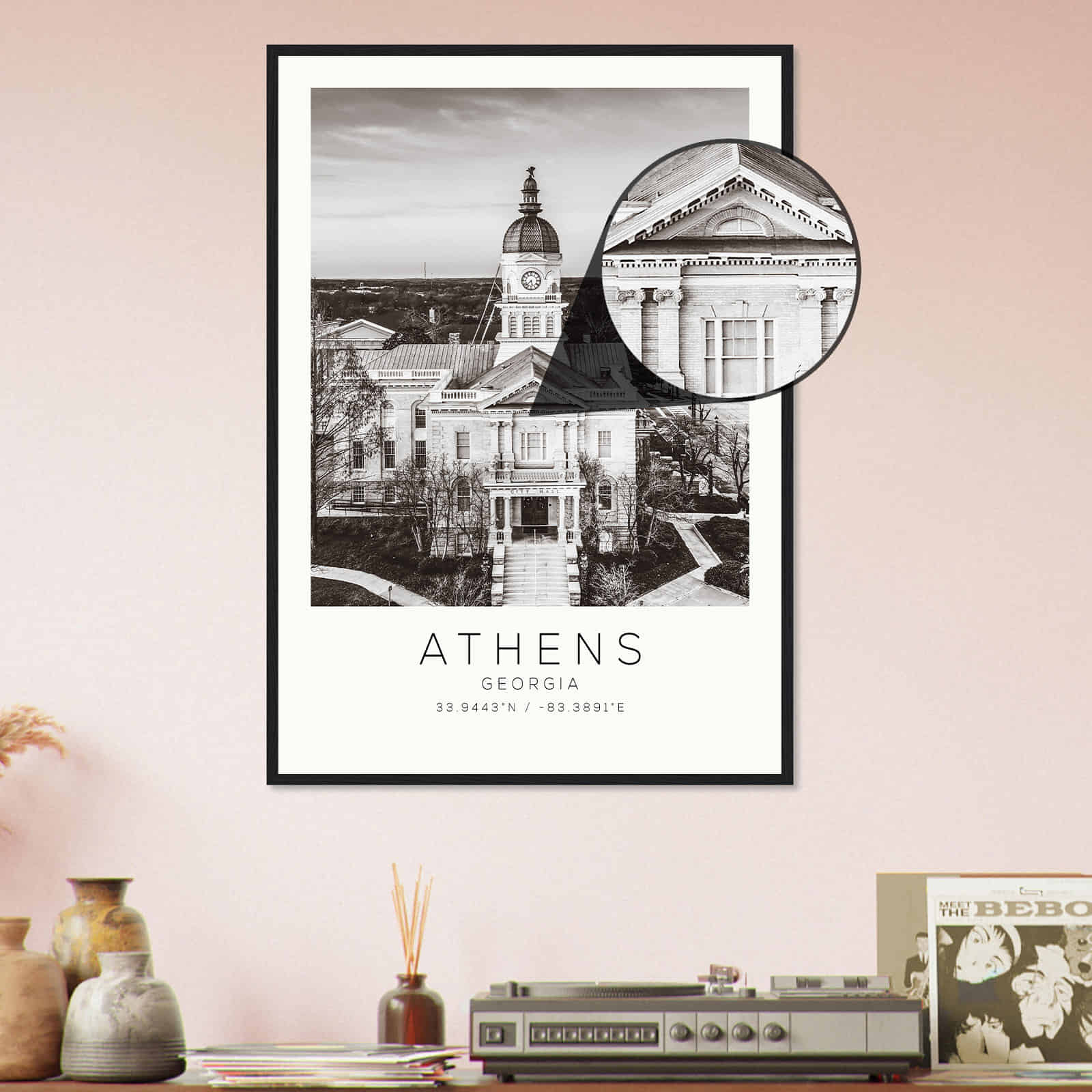 Deerfield Kansas Map Poster, Modern Home Decor Wall Art Print (Copy)