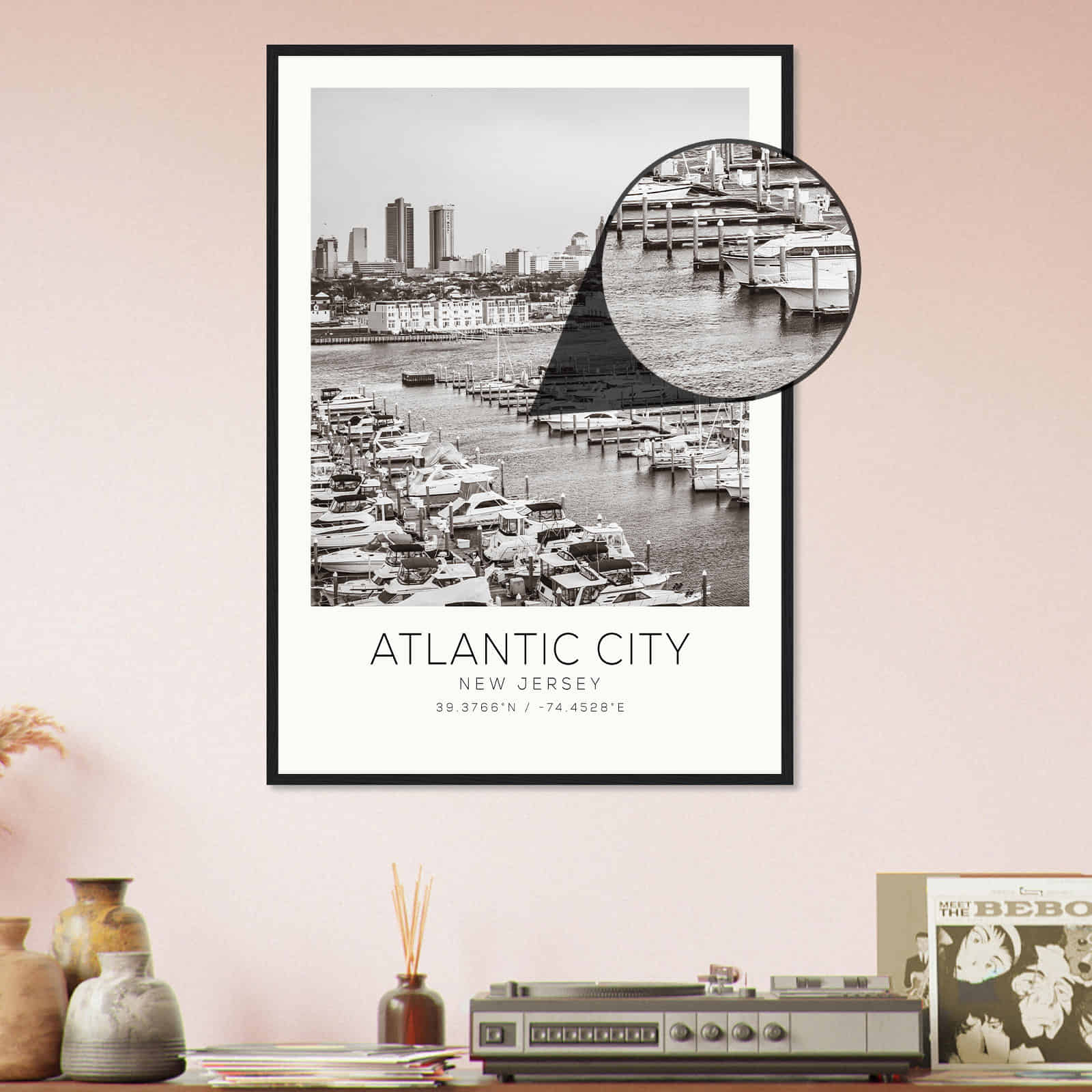 Deerfield Kansas Map Poster, Modern Home Decor Wall Art Print (Copy)