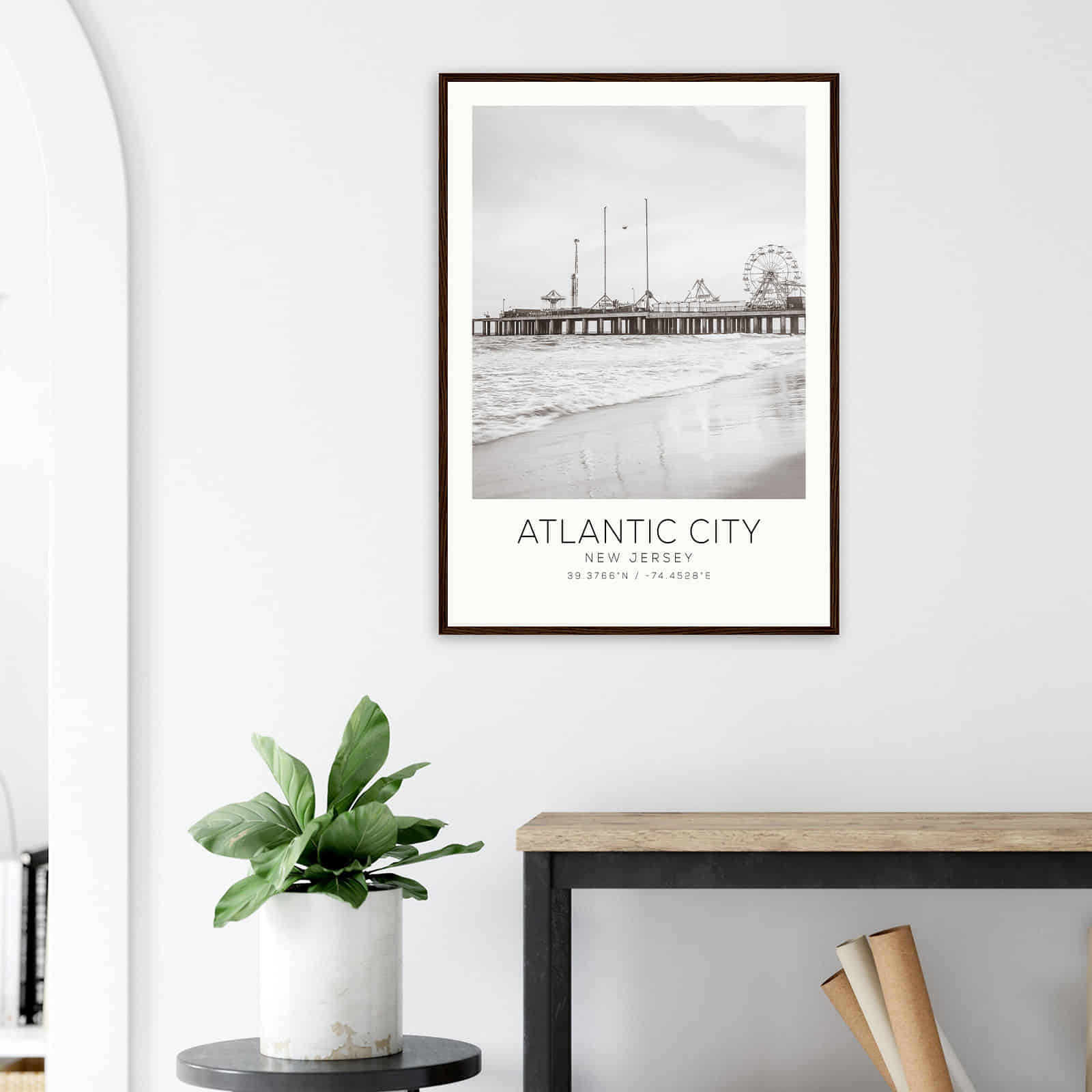 Deerfield Kansas Map Poster, Modern Home Decor Wall Art Print (Copy)