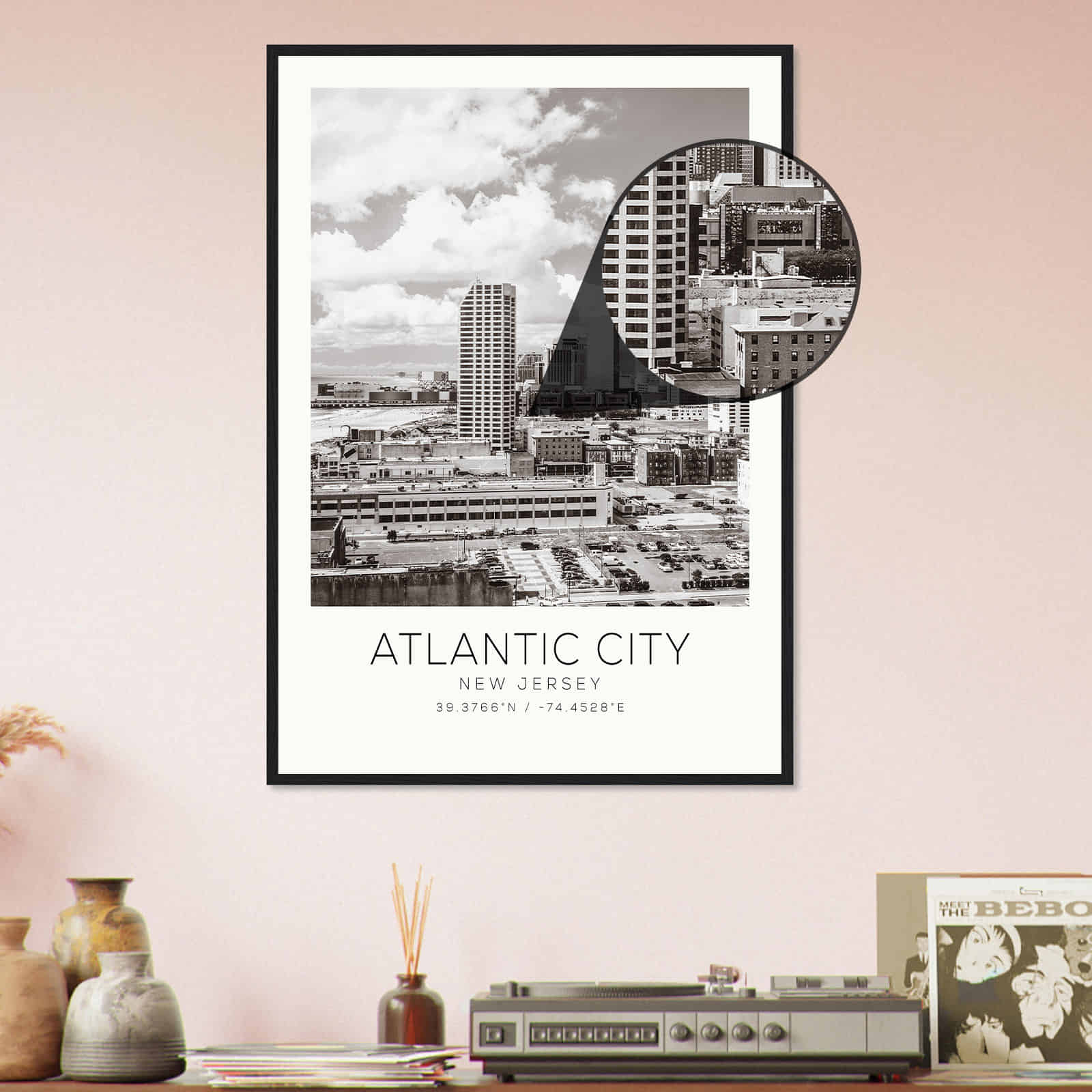 Deerfield Kansas Map Poster, Modern Home Decor Wall Art Print (Copy)