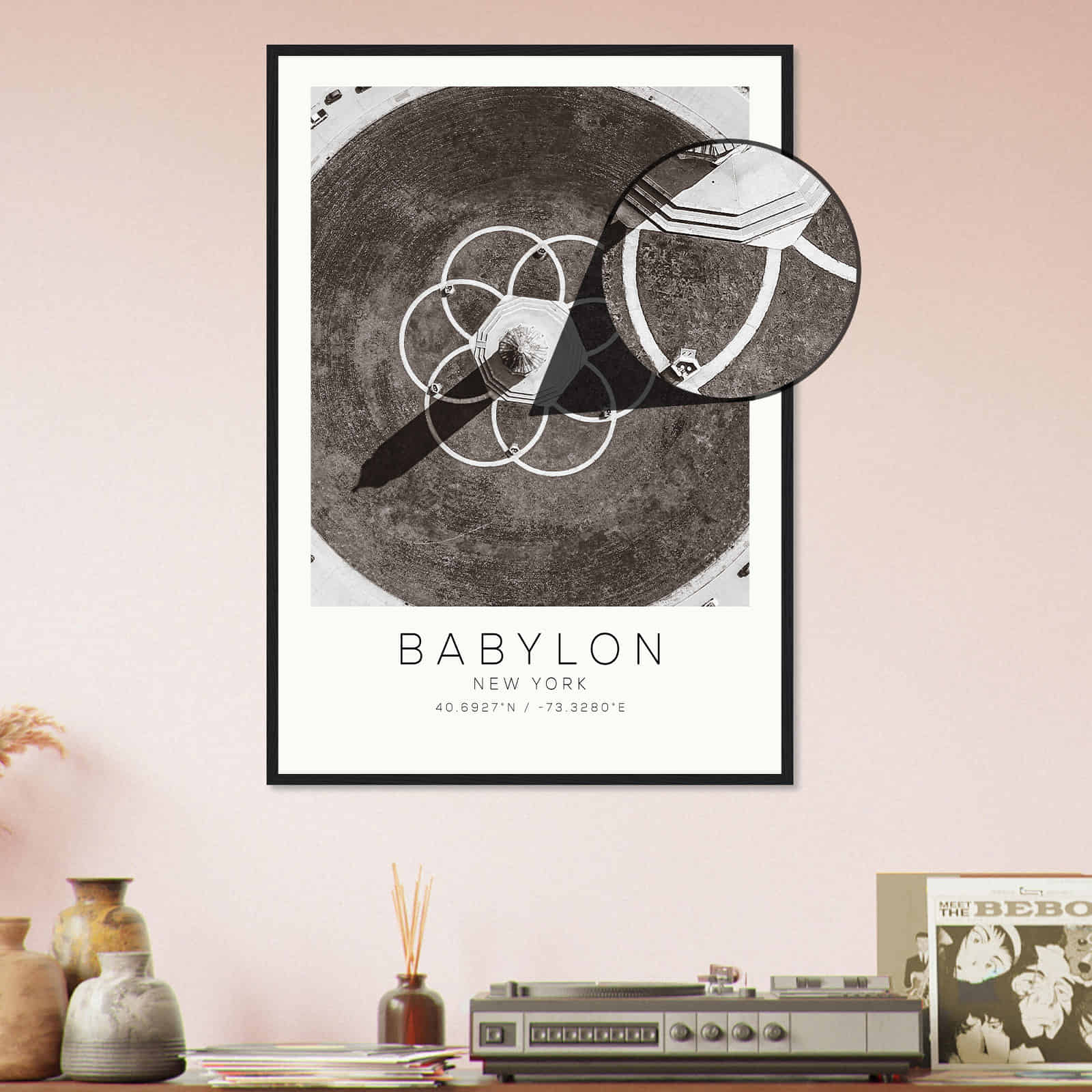 Deerfield Kansas Map Poster, Modern Home Decor Wall Art Print (Copy)