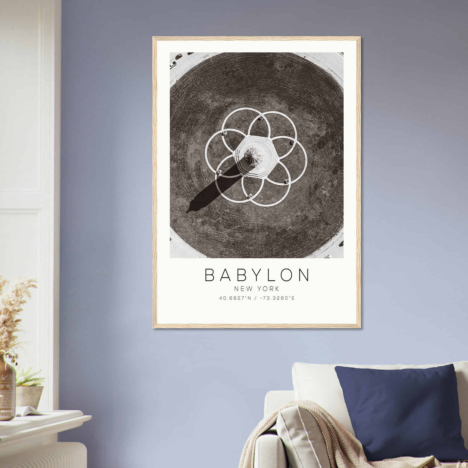 Deerfield Kansas Map Poster, Modern Home Decor Wall Art Print (Copy)