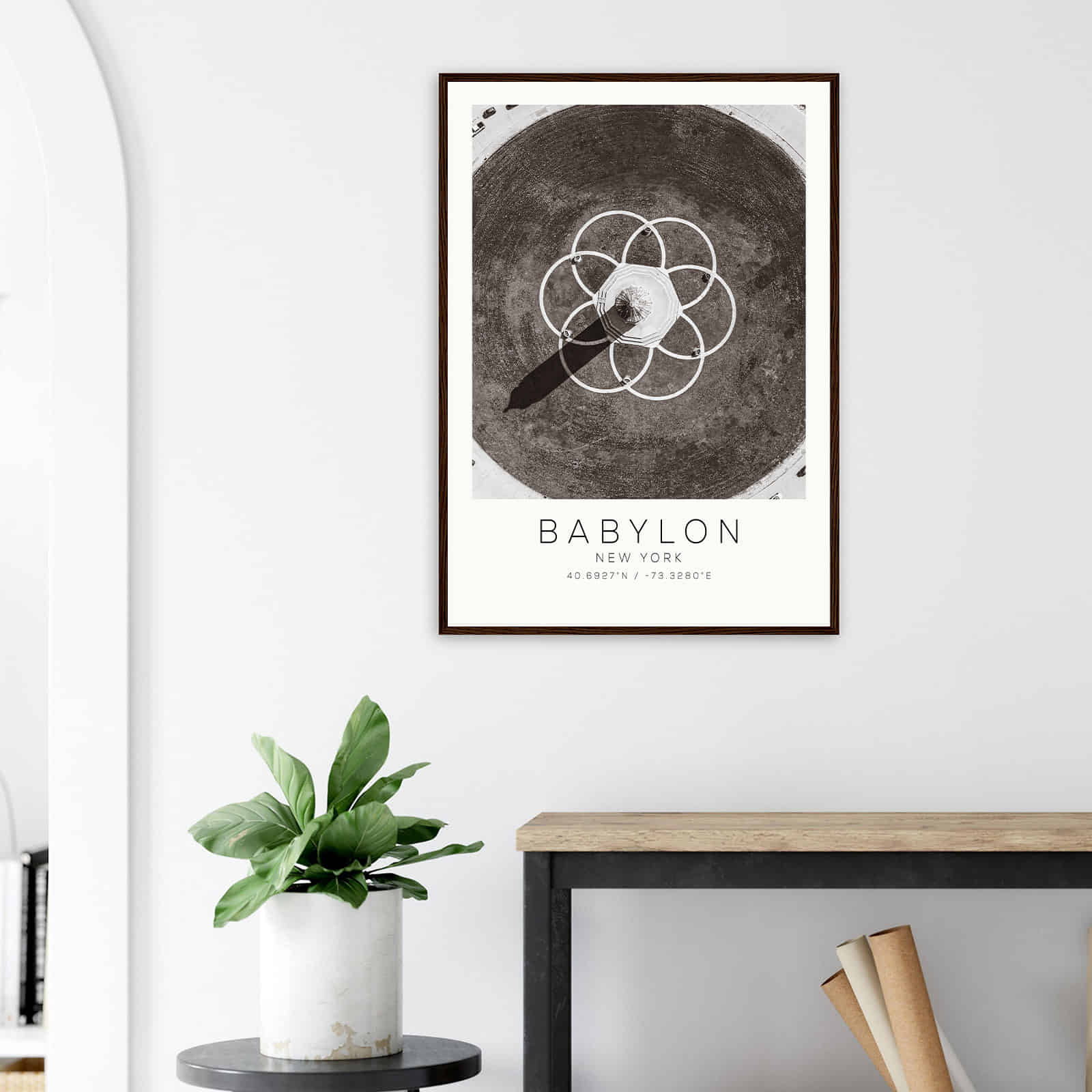 Deerfield Kansas Map Poster, Modern Home Decor Wall Art Print (Copy)