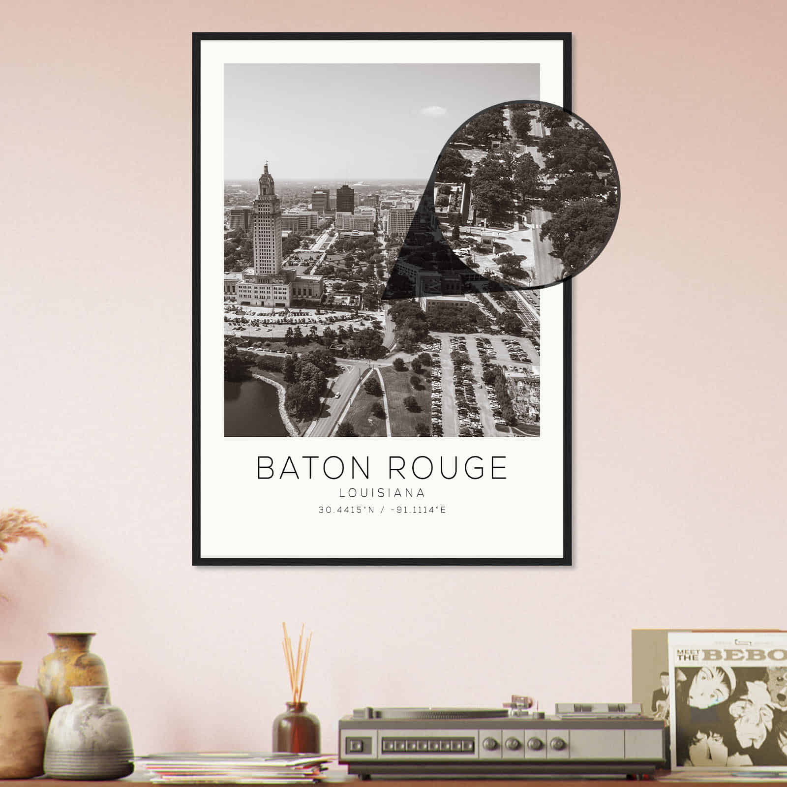 Deerfield Kansas Map Poster, Modern Home Decor Wall Art Print (Copy)