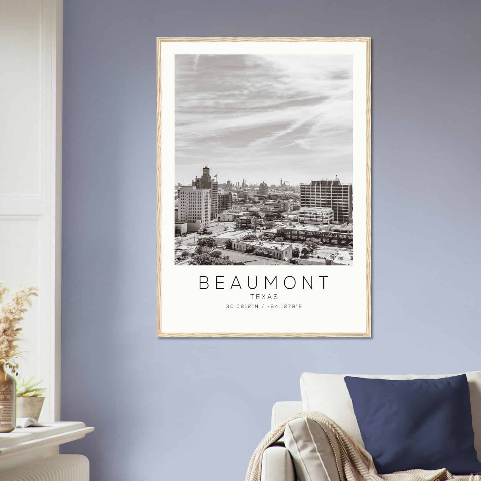 Deerfield Kansas Map Poster, Modern Home Decor Wall Art Print (Copy)