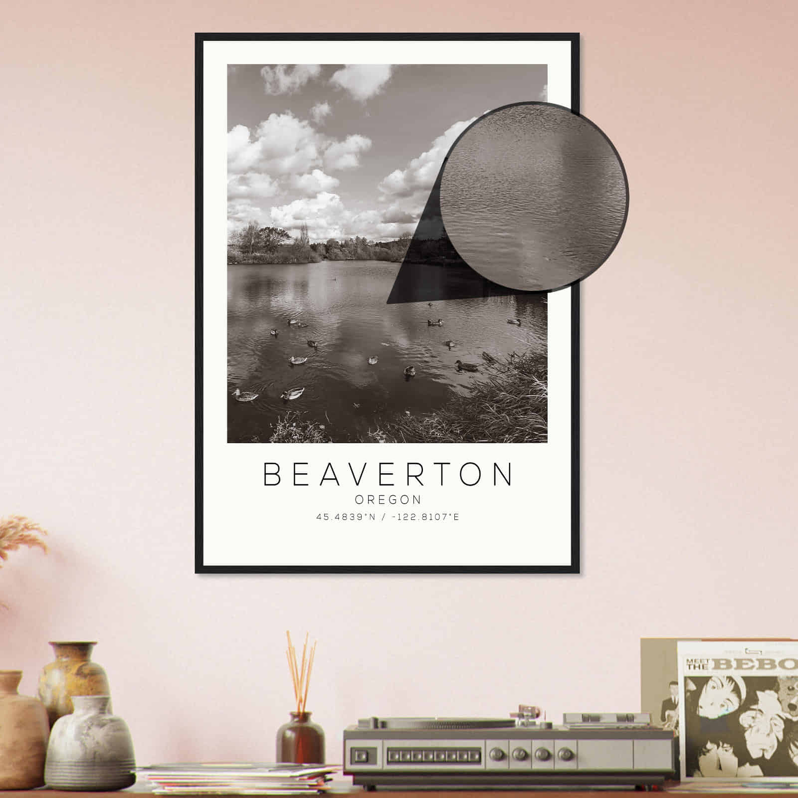 Deerfield Kansas Map Poster, Modern Home Decor Wall Art Print (Copy)