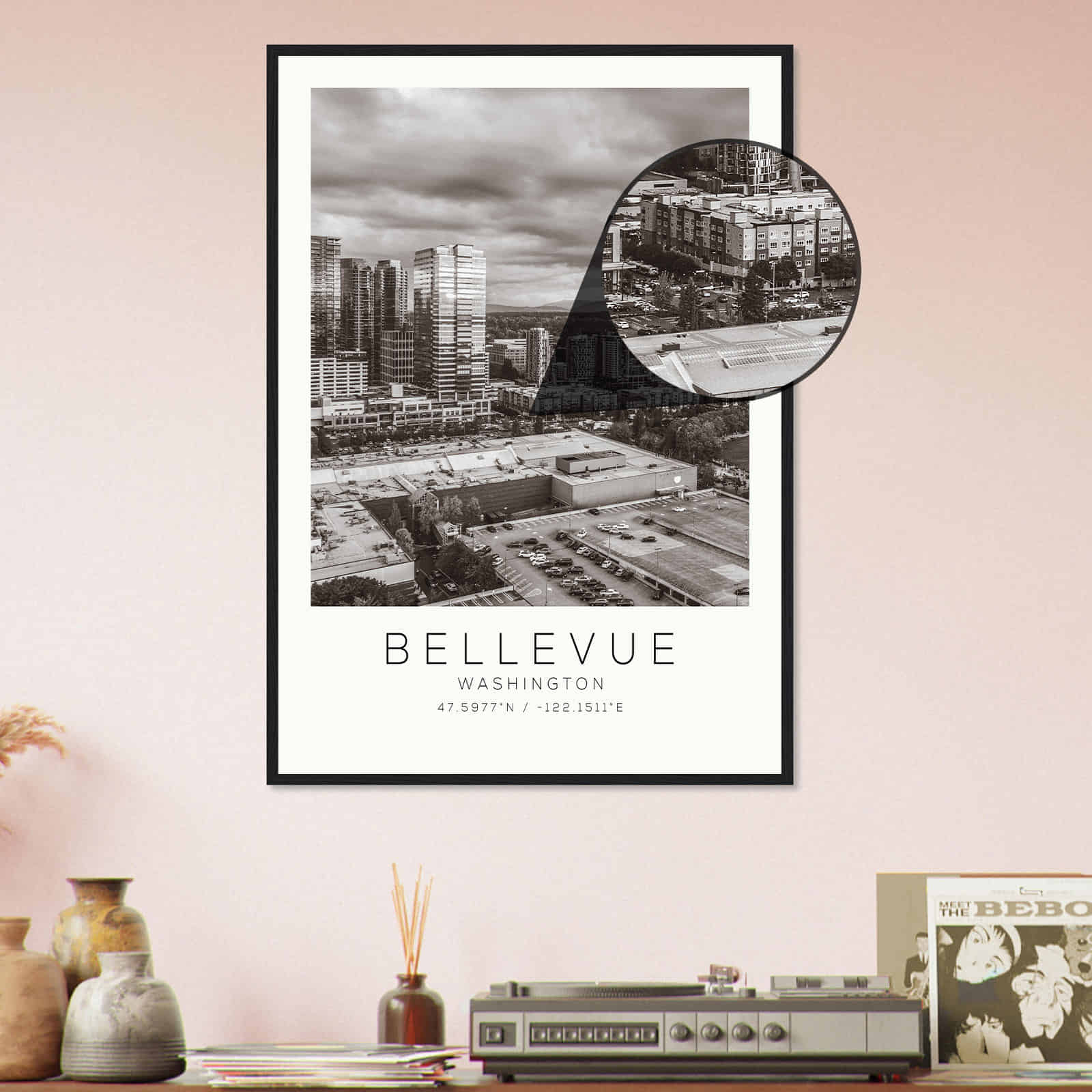 Deerfield Kansas Map Poster, Modern Home Decor Wall Art Print (Copy)