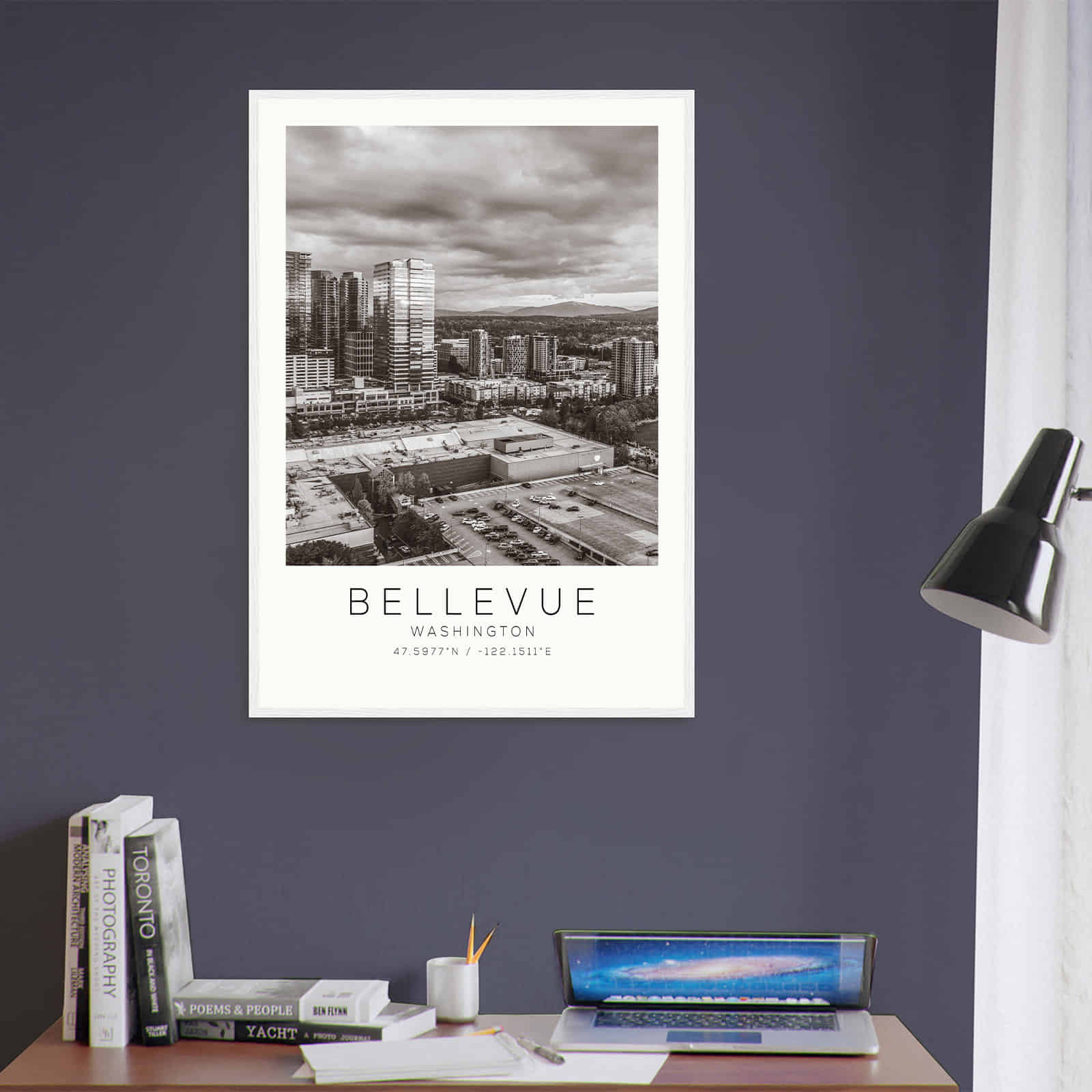 Deerfield Kansas Map Poster, Modern Home Decor Wall Art Print (Copy)