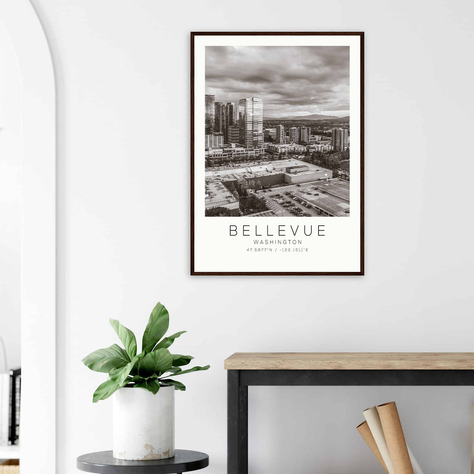 Deerfield Kansas Map Poster, Modern Home Decor Wall Art Print (Copy)