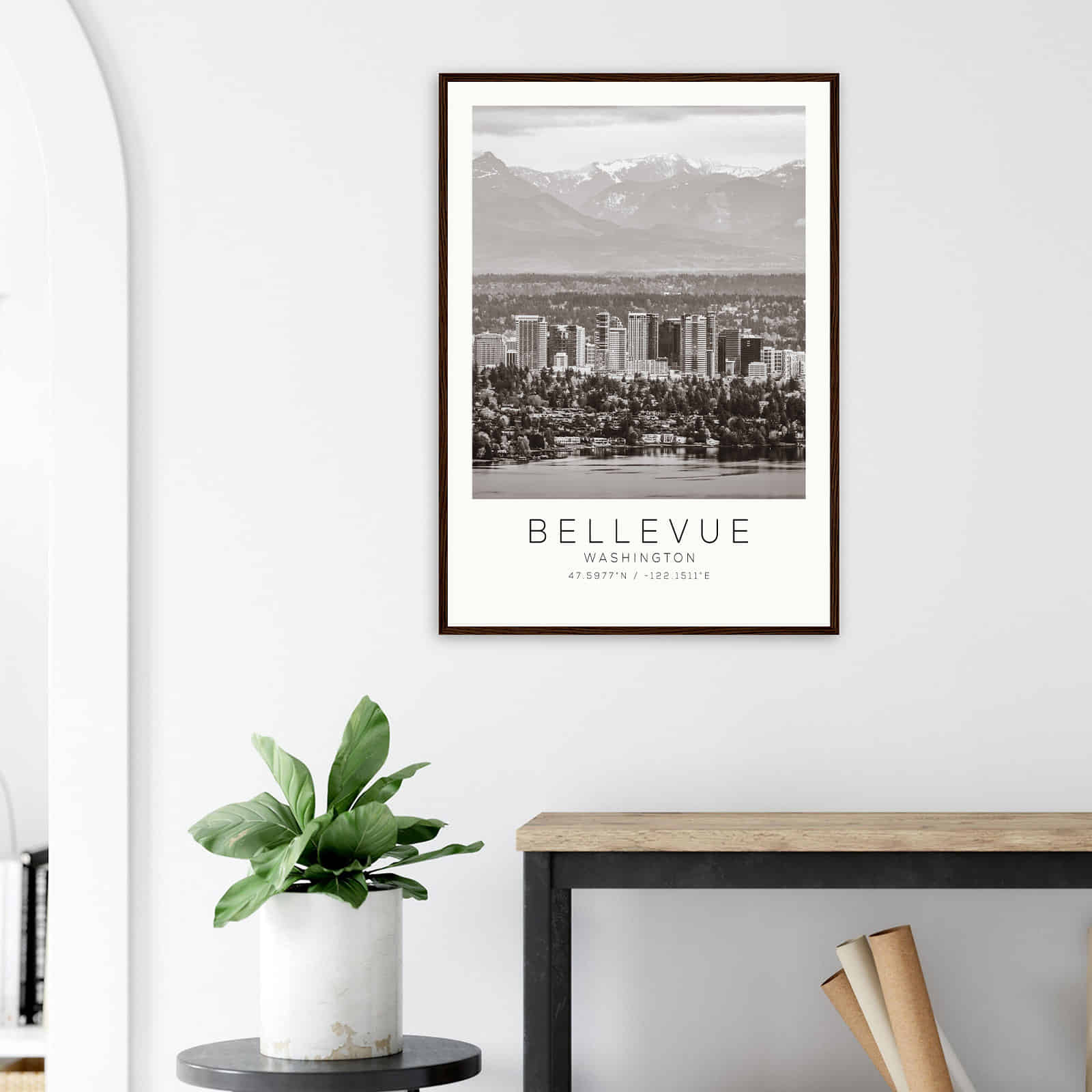 Deerfield Kansas Map Poster, Modern Home Decor Wall Art Print (Copy)