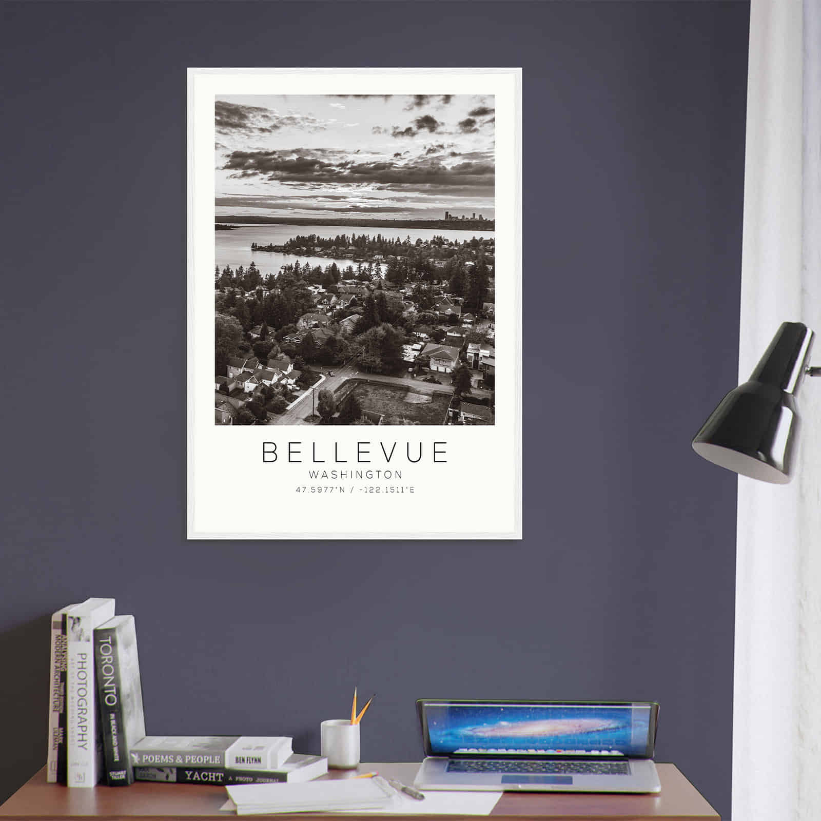 Deerfield Kansas Map Poster, Modern Home Decor Wall Art Print (Copy)