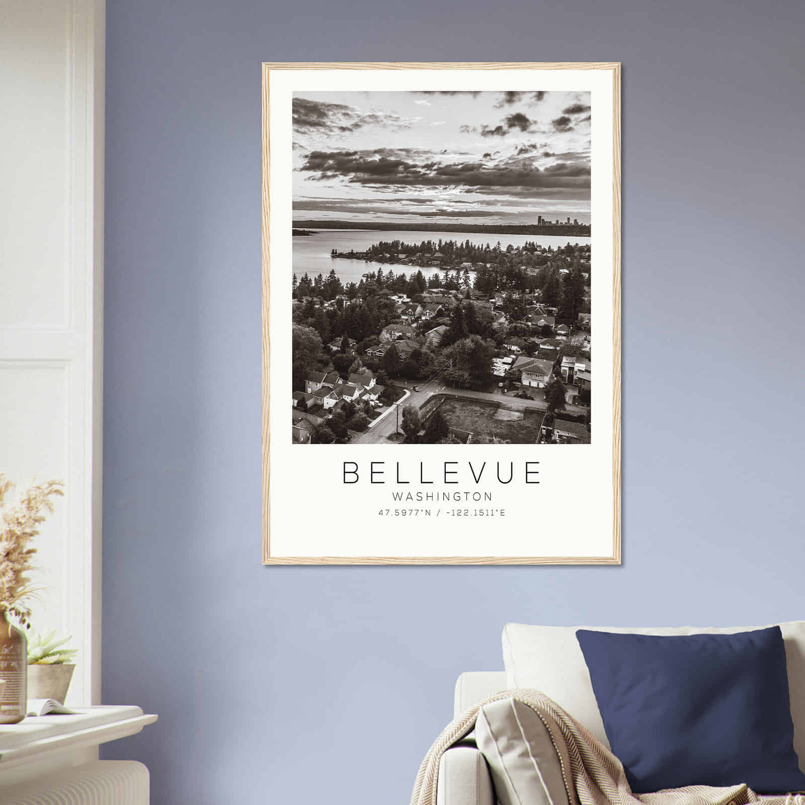 Deerfield Kansas Map Poster, Modern Home Decor Wall Art Print (Copy)