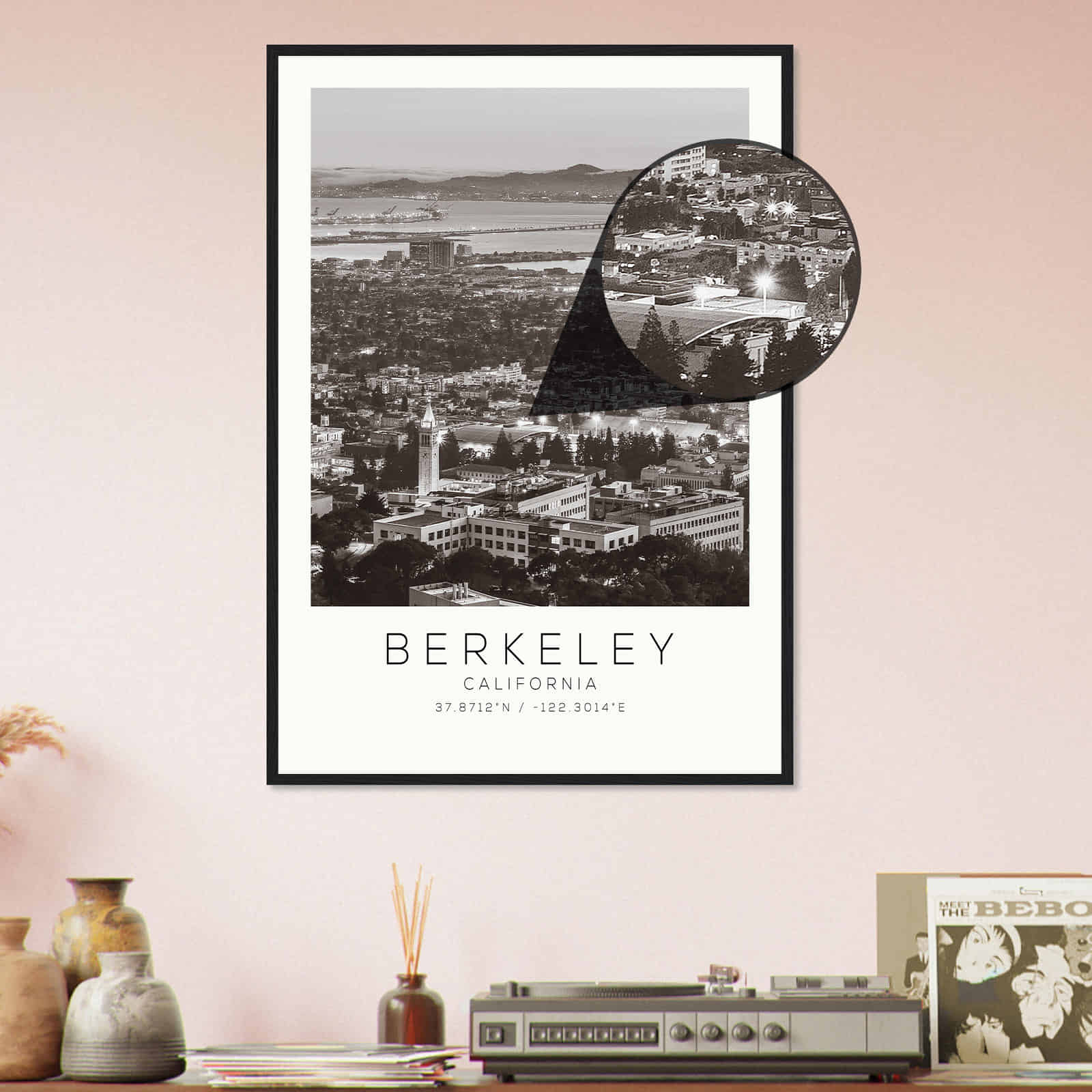 Deerfield Kansas Map Poster, Modern Home Decor Wall Art Print (Copy)