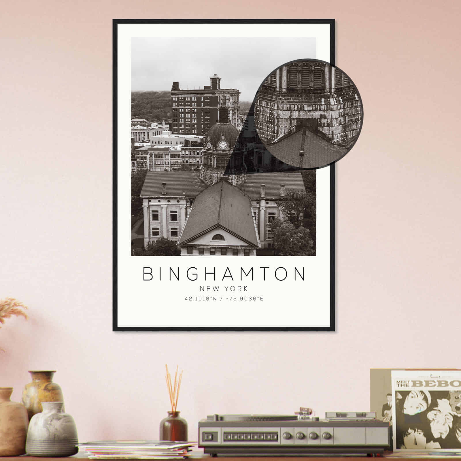 Deerfield Kansas Map Poster, Modern Home Decor Wall Art Print (Copy)