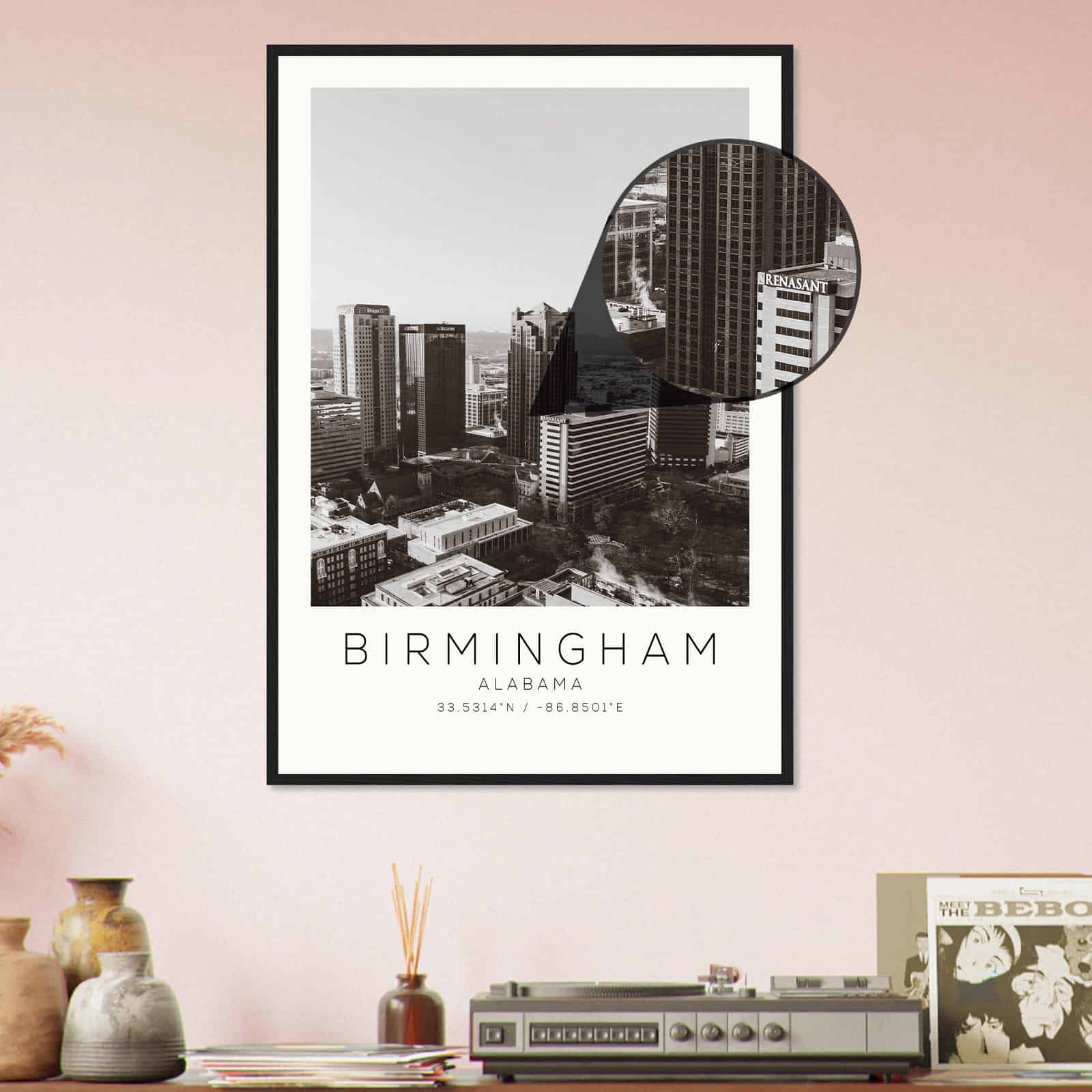 Deerfield Kansas Map Poster, Modern Home Decor Wall Art Print (Copy)