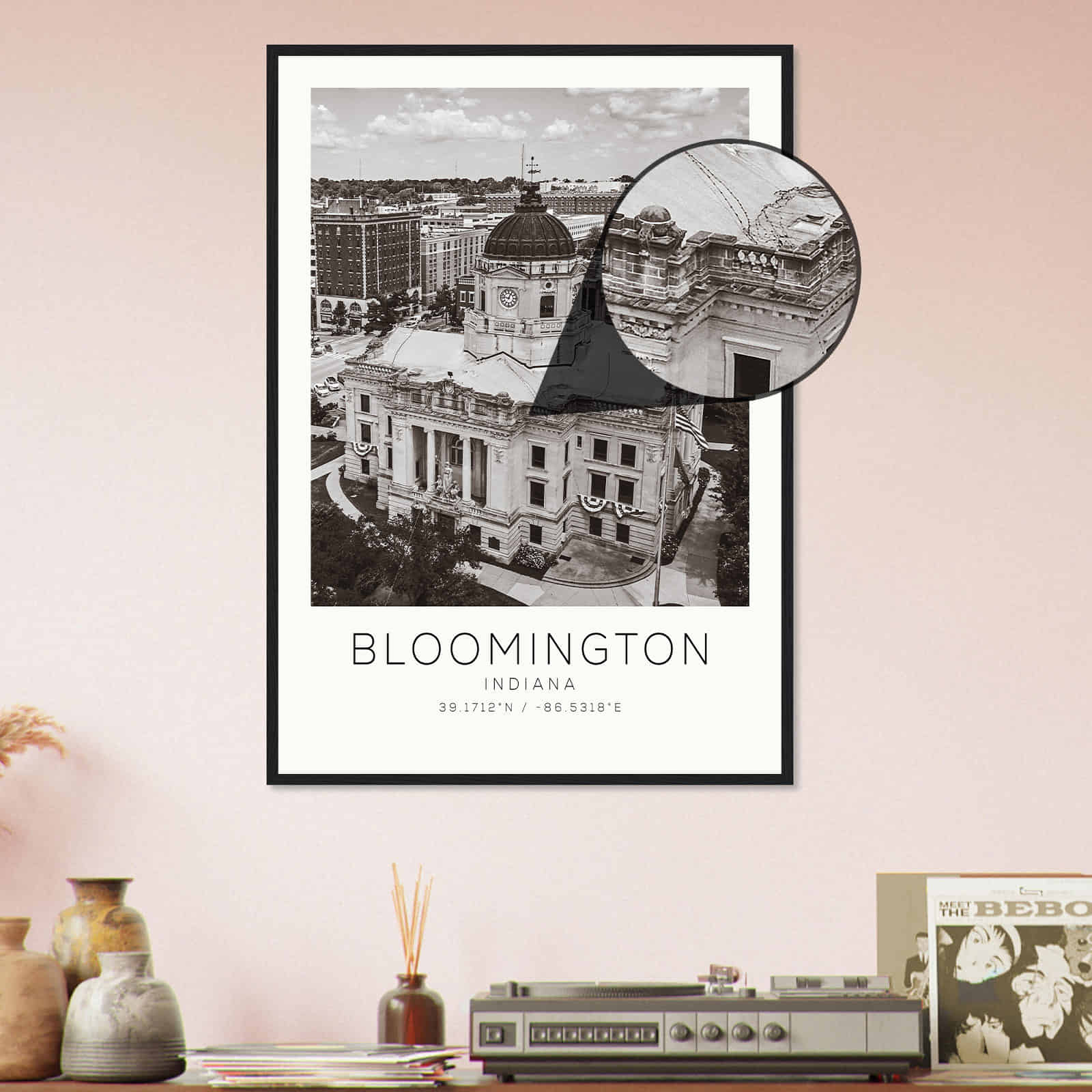 Deerfield Kansas Map Poster, Modern Home Decor Wall Art Print (Copy)