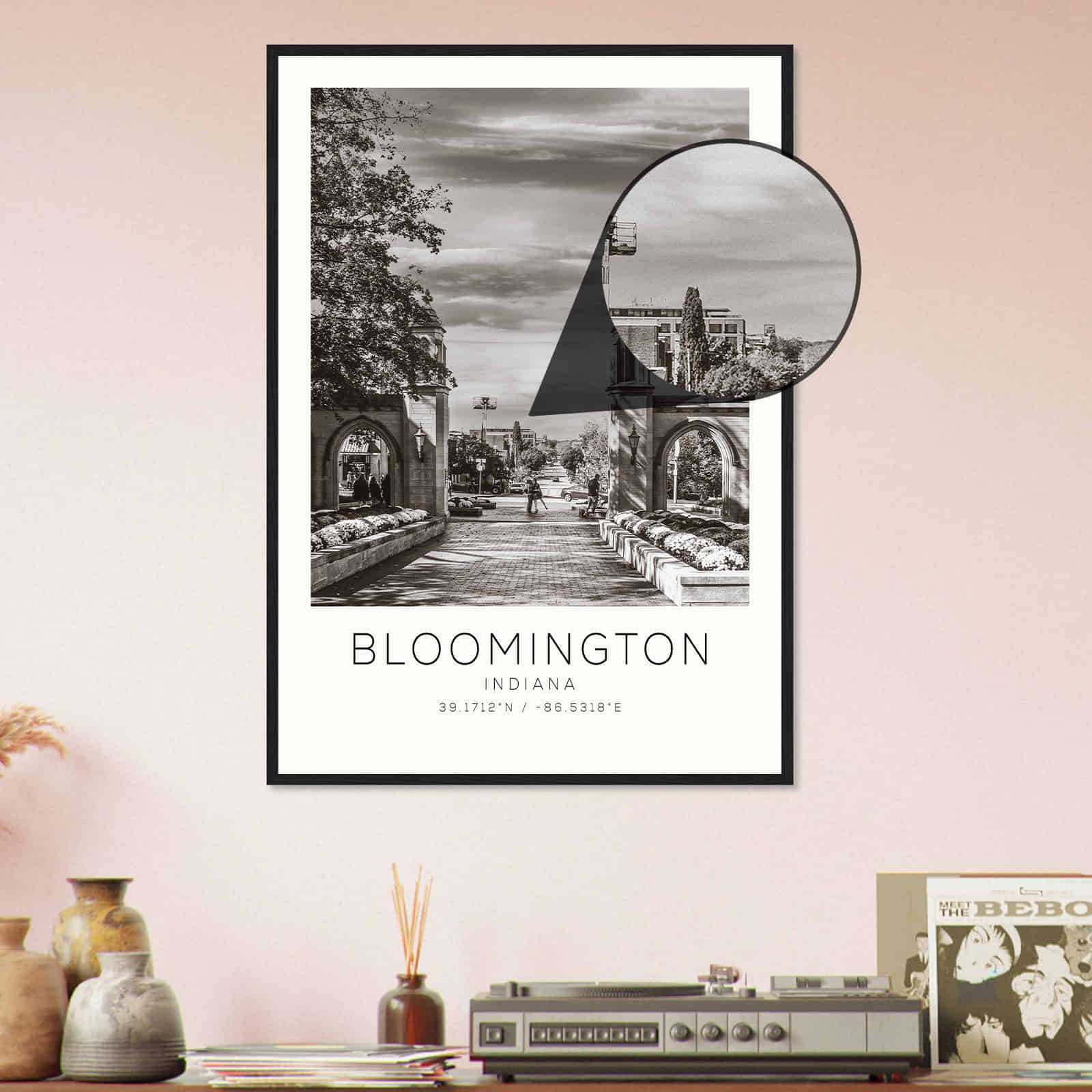 Deerfield Kansas Map Poster, Modern Home Decor Wall Art Print (Copy)