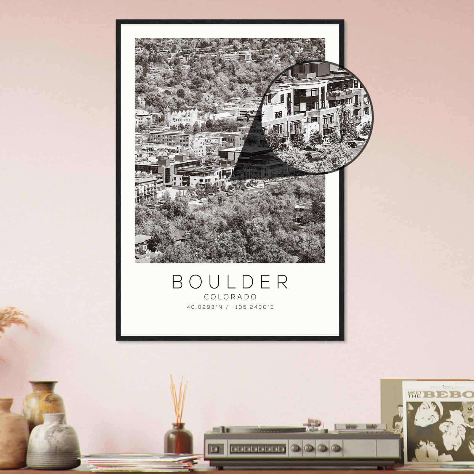 Deerfield Kansas Map Poster, Modern Home Decor Wall Art Print (Copy)